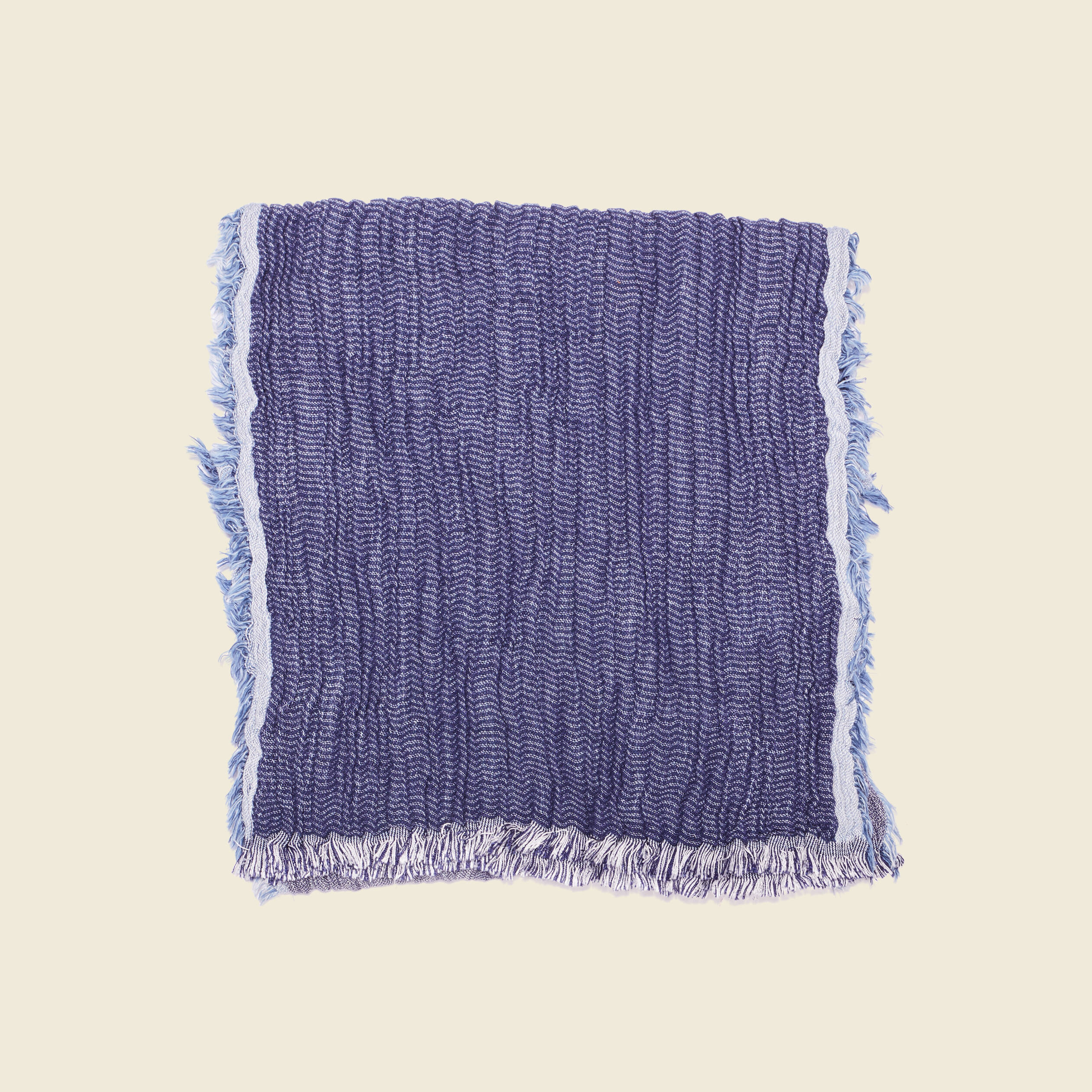 foulard froisse bleu marine homme Foulard froissé bleu marine homme