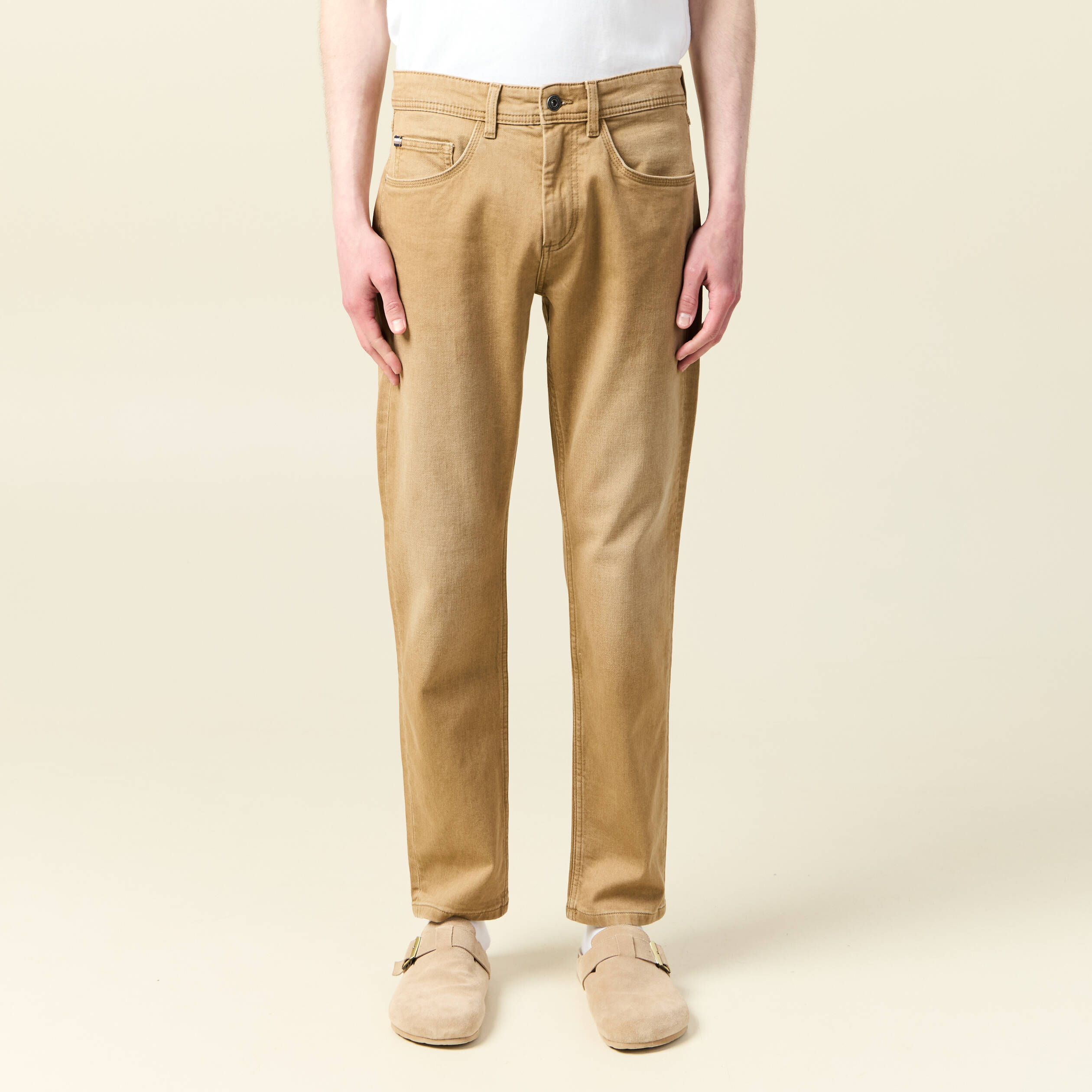 jeans straight longueur 32 denim camel homme Jeans straight longueur 32 denim camel homme
