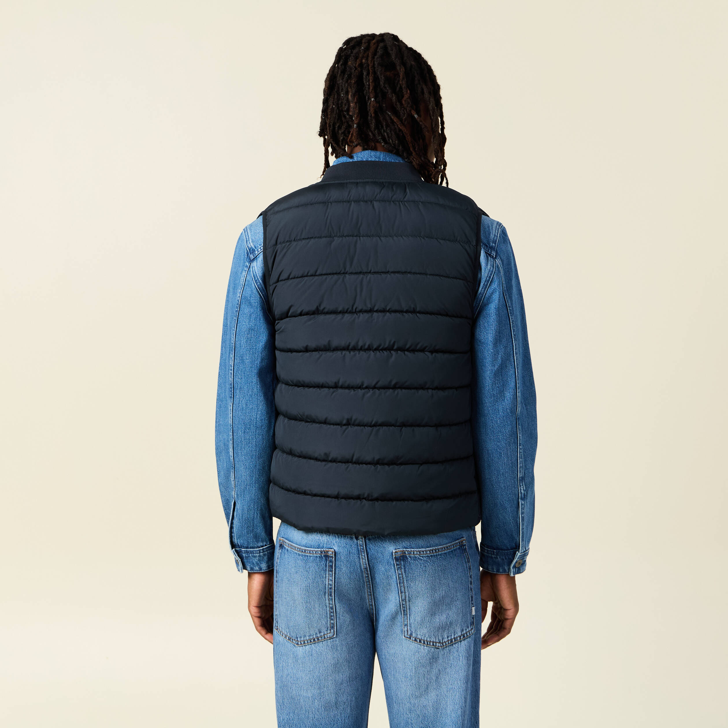 doudoune eco responsable bleu marine homme Doudoune éco-responsable bleu marine homme
