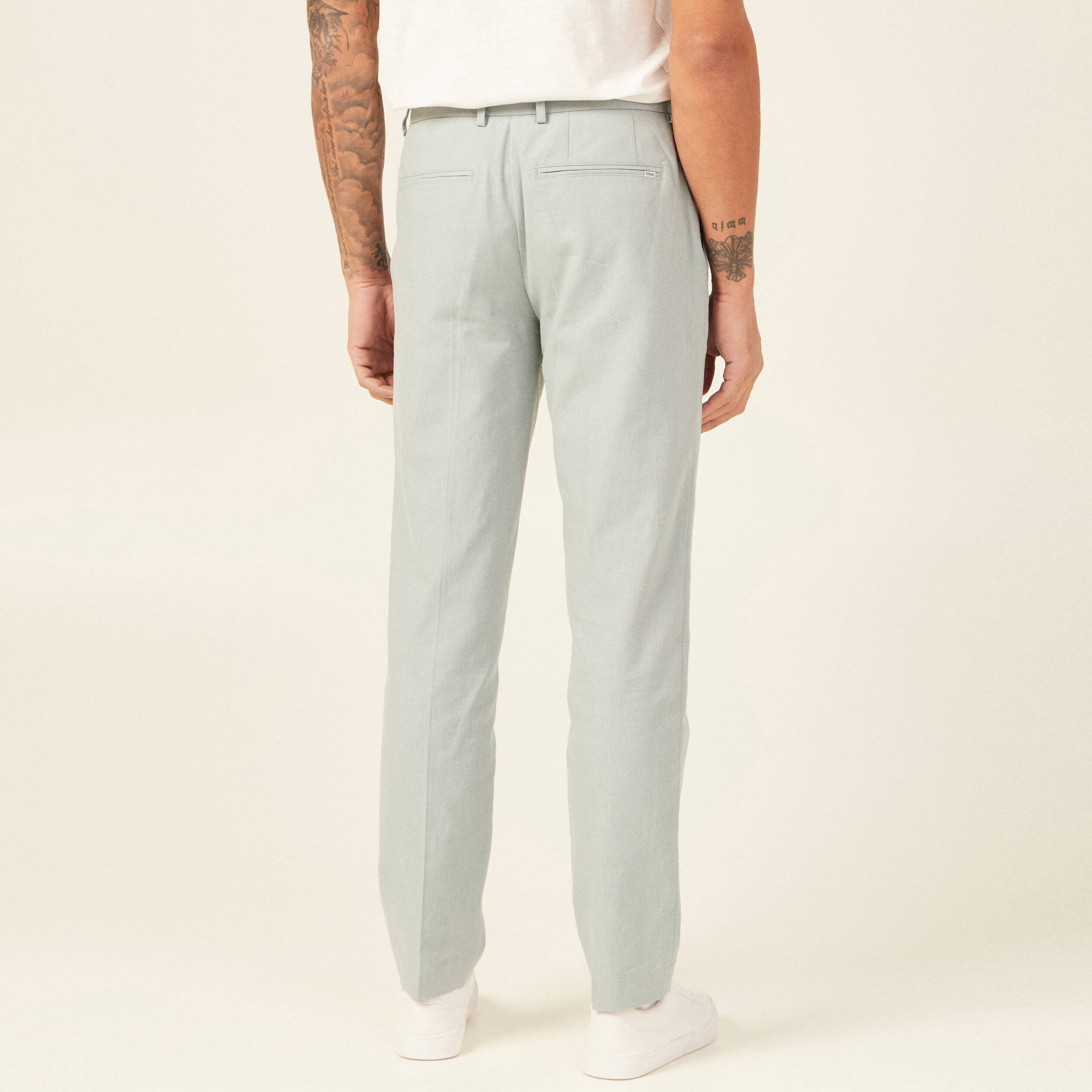 pantalon chino straight bleu gris homme Pantalon chino straight bleu gris homme