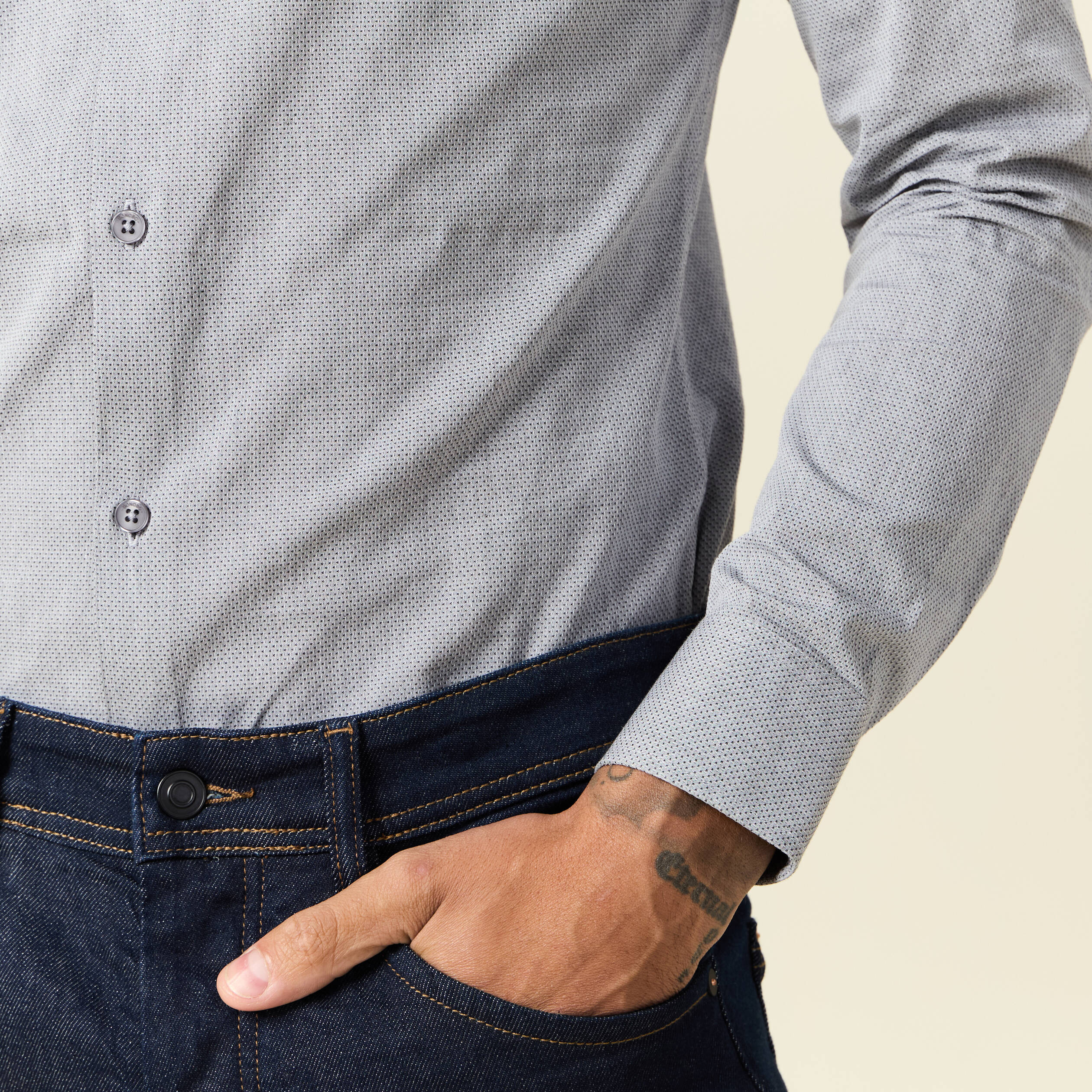 chemise manches longues gris homme Chemise manches longues gris homme