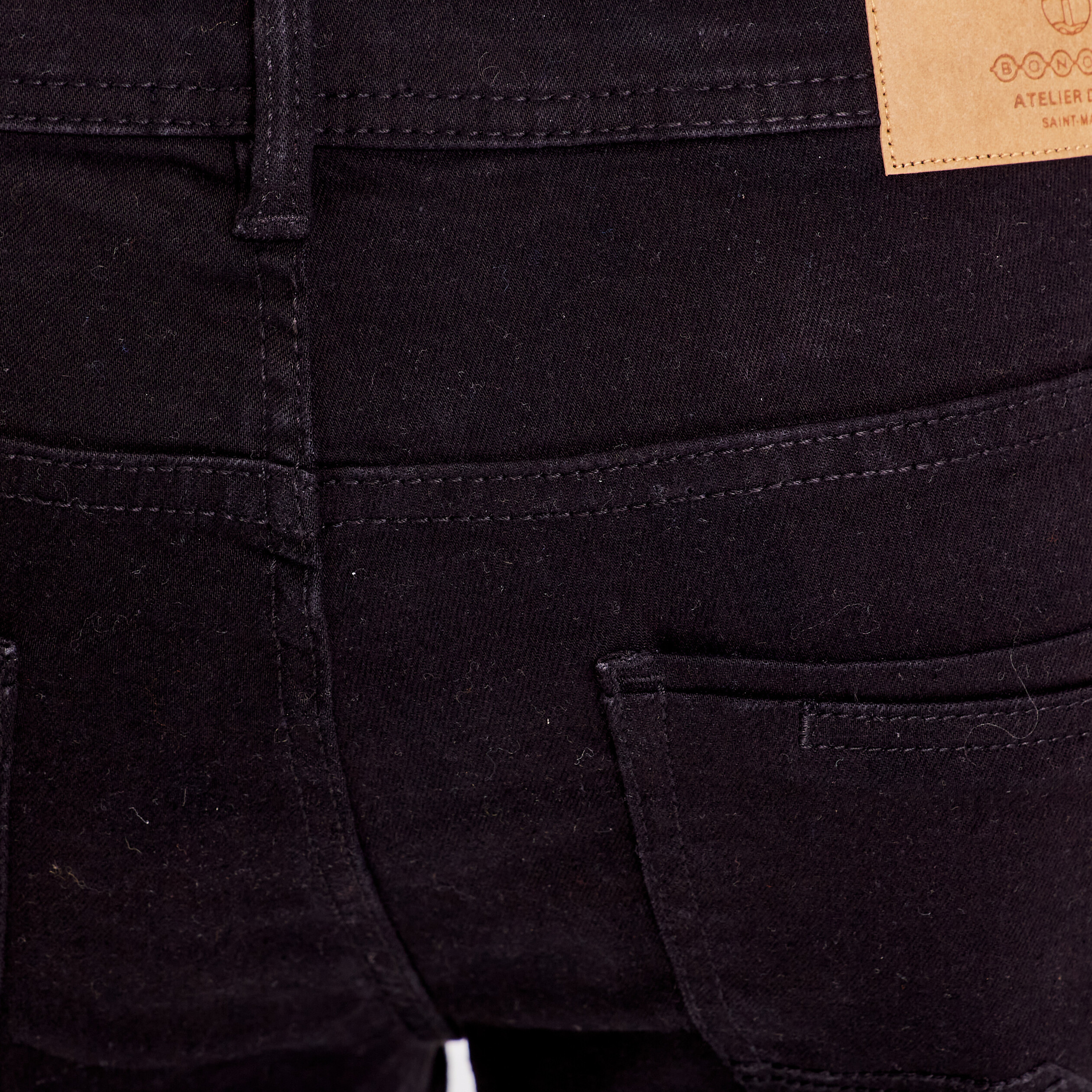 Jeans slim effet used Instinct denim noir homme
