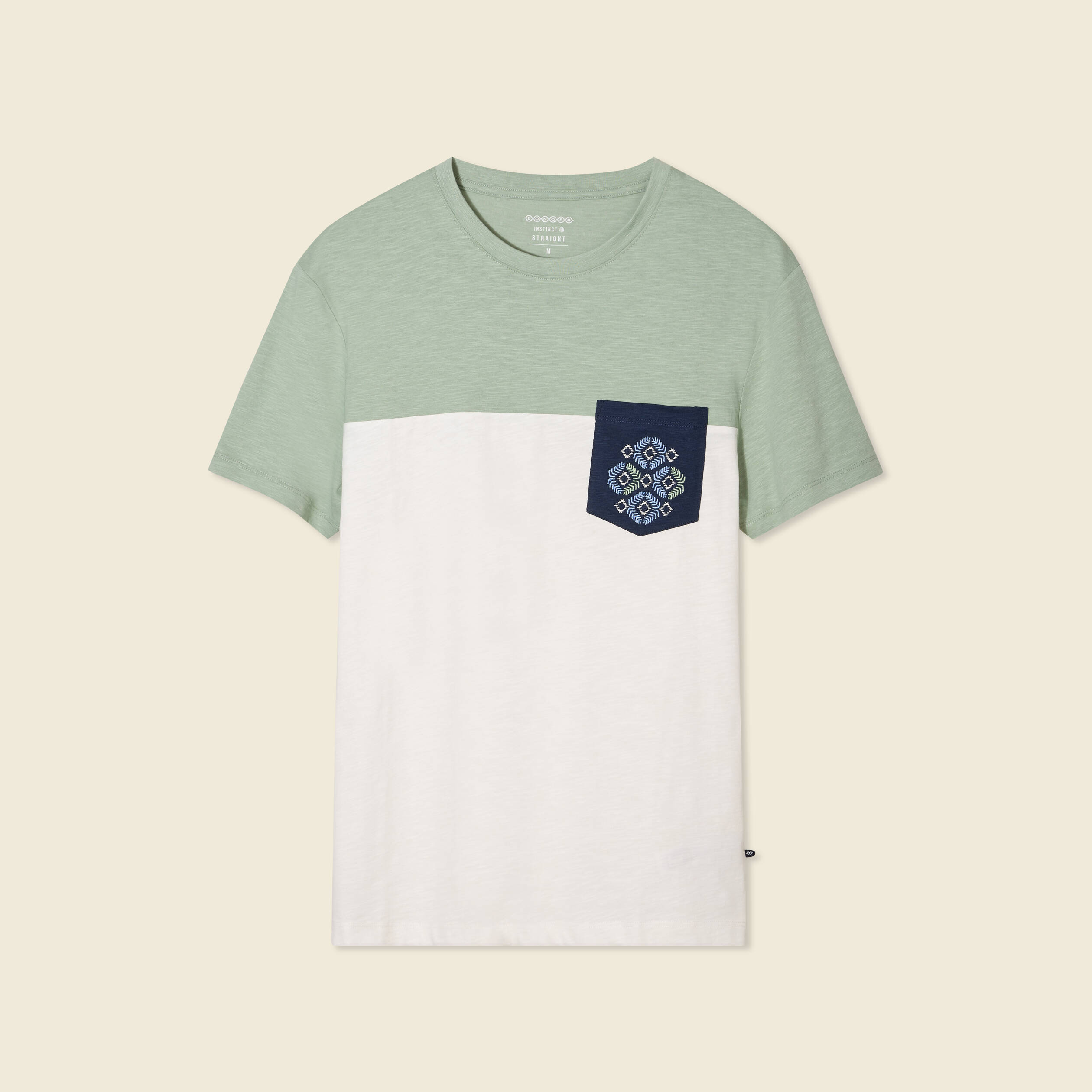 t shirt manches courtes vert olive homme T-shirt manches courtes vert olive homme