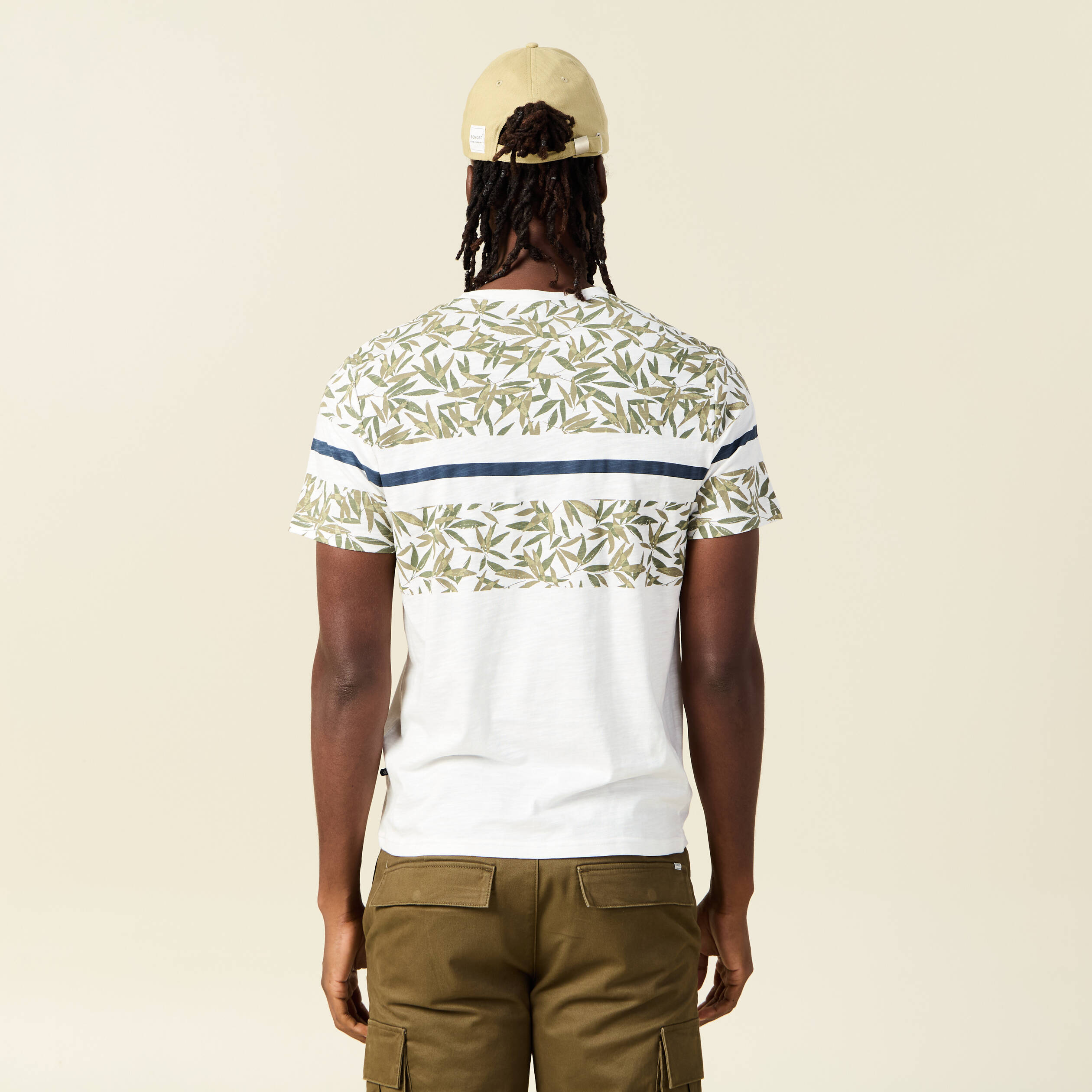 t shirt manches courtes ecru homme T-shirt manches courtes ecru homme