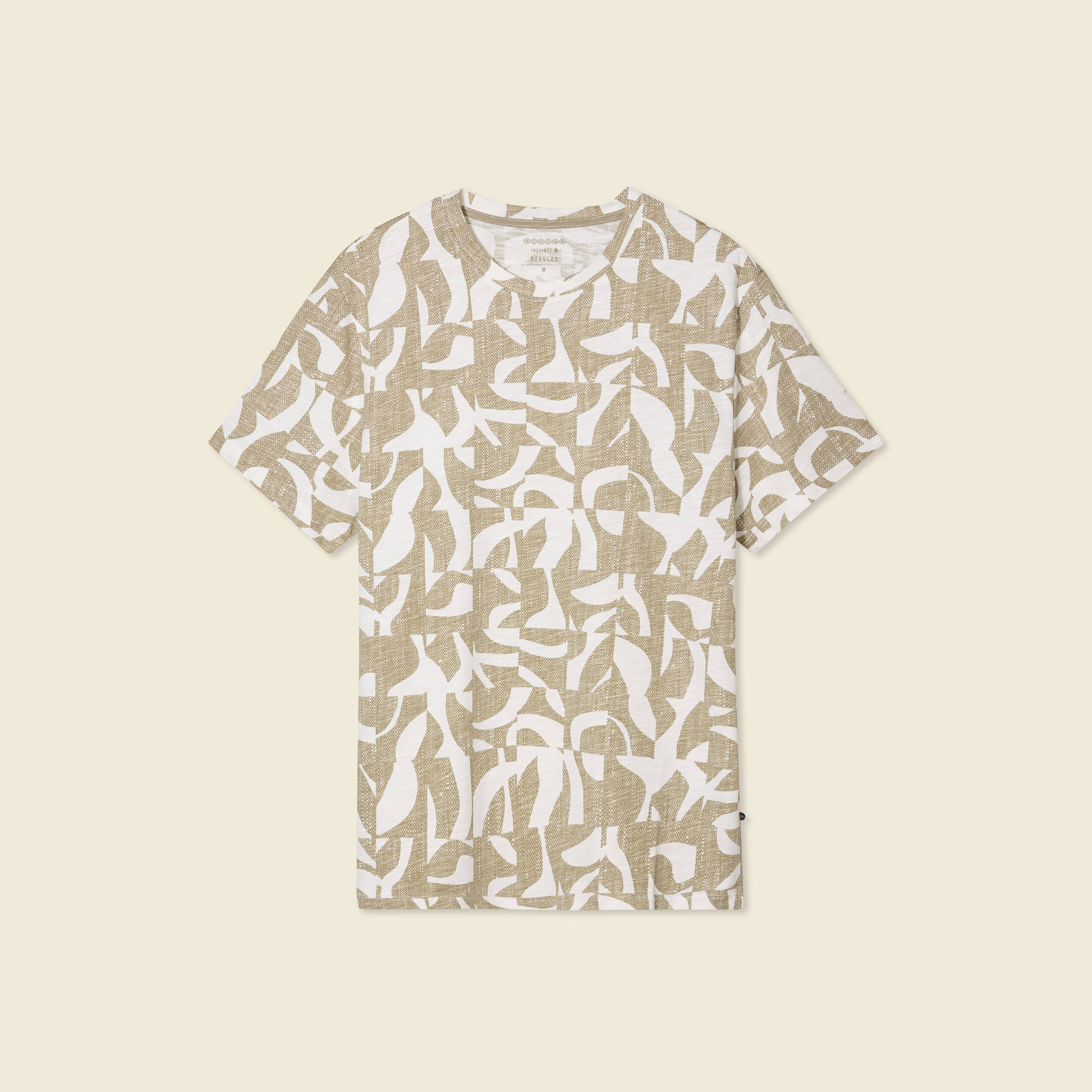 t shirt manches courtes beige homme T-shirt manches courtes beige homme