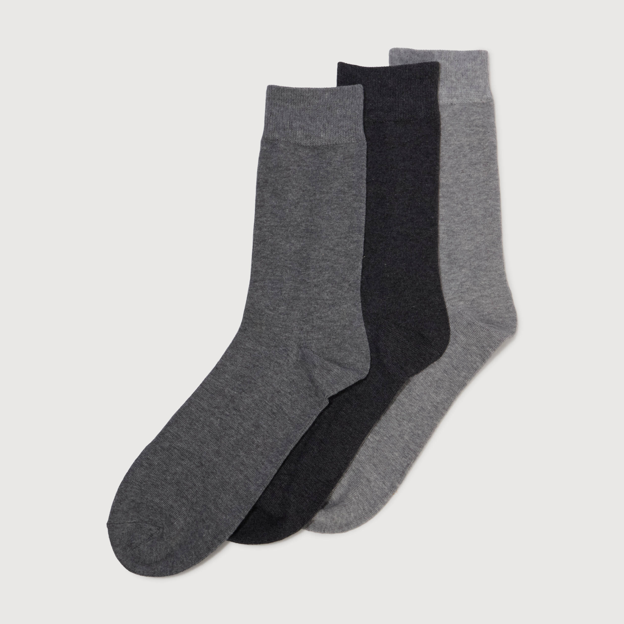 Lot de 3 paires de chaussettes gris clair homme
