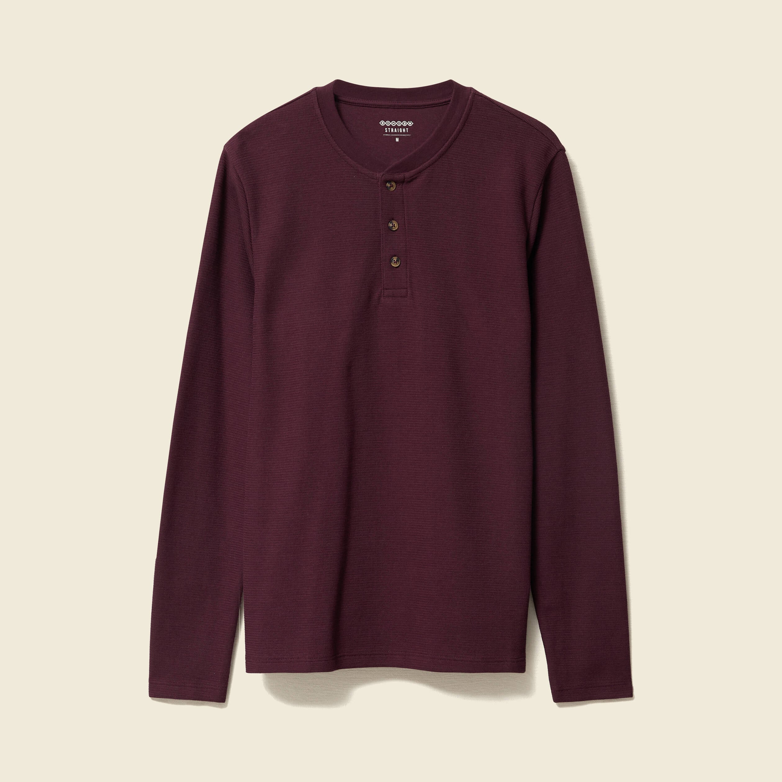 T-shirt manches longues bordeaux homme