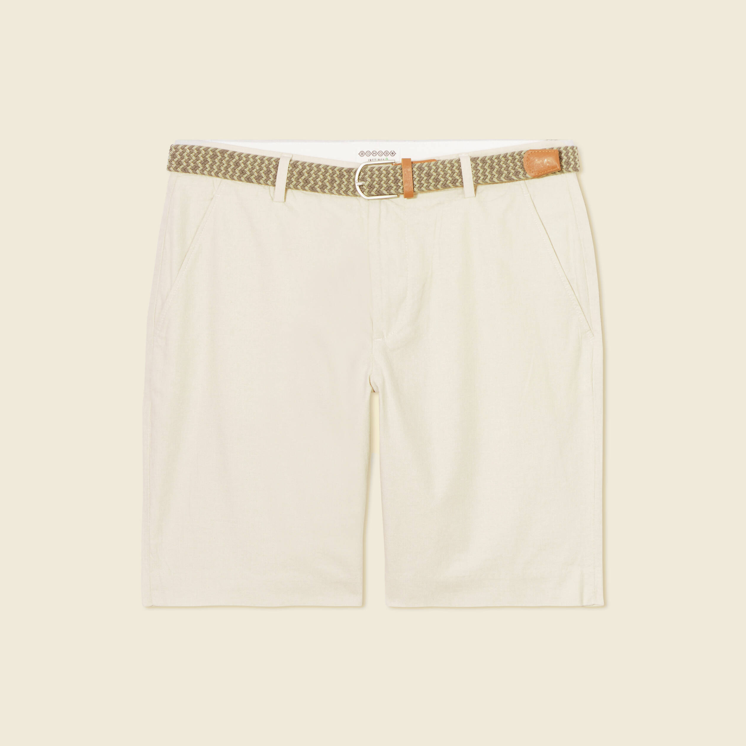 short a ceinture beige homme Short à ceinture beige homme
