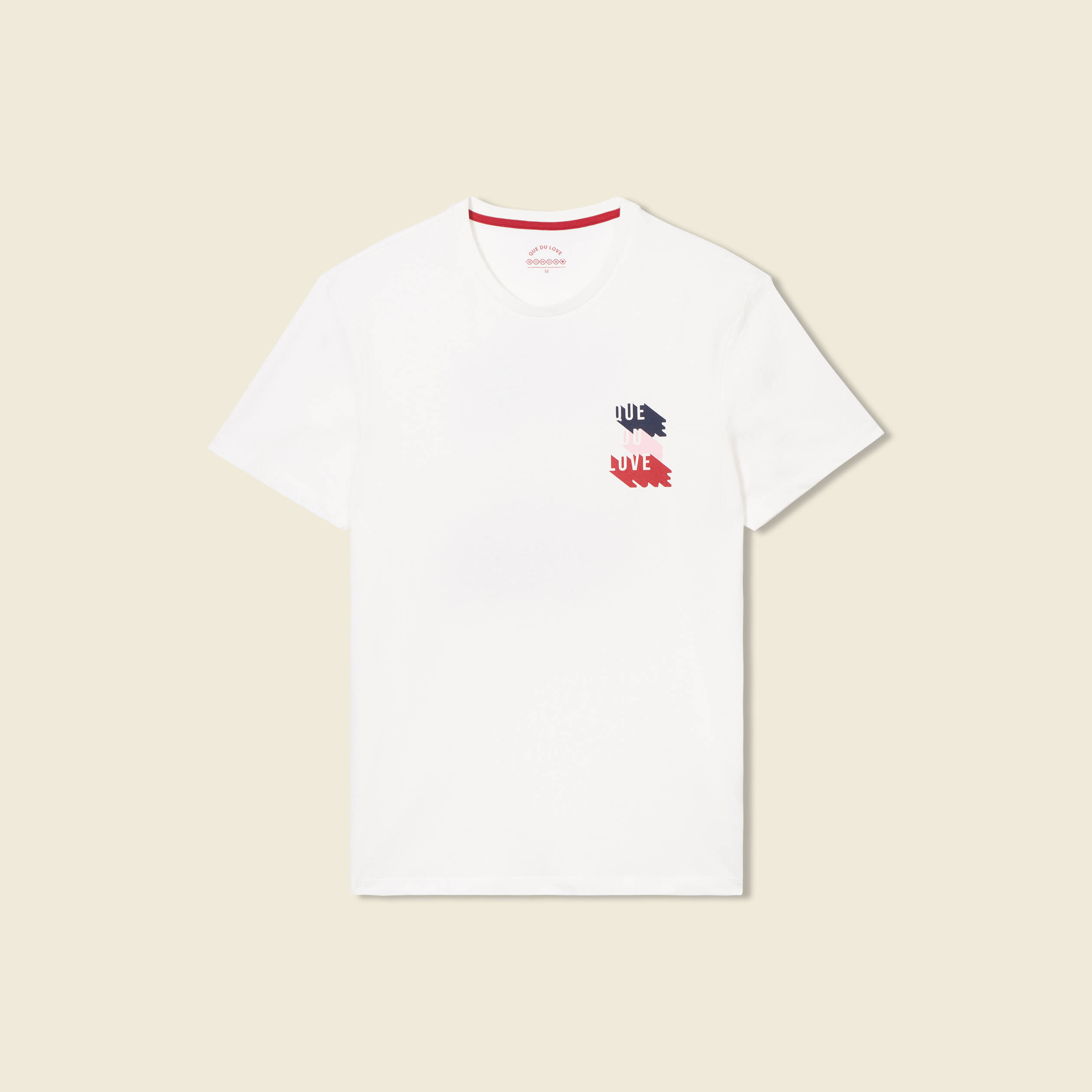 t shirt manches courtes ecru homme T-shirt manches courtes ecru homme
