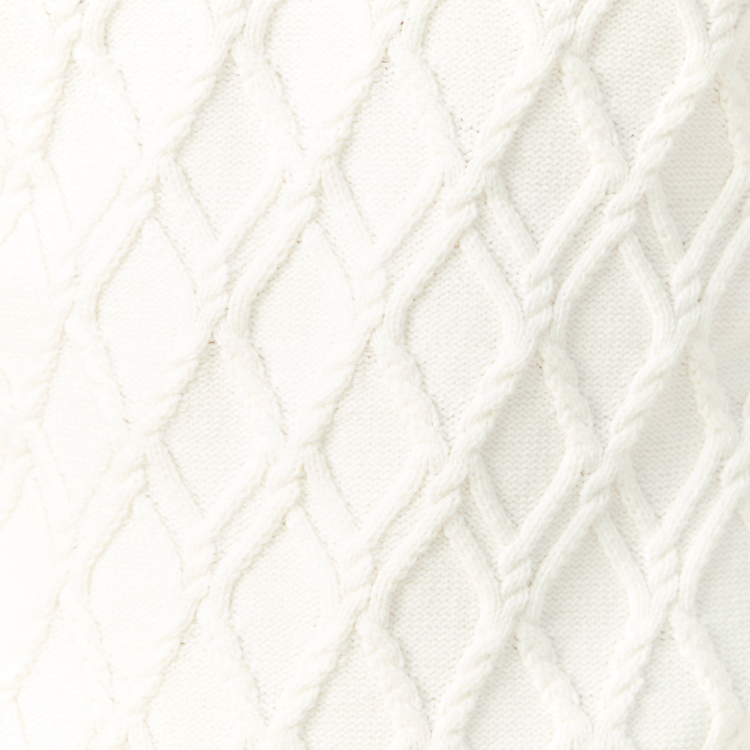 Pull manches longues blanc homme