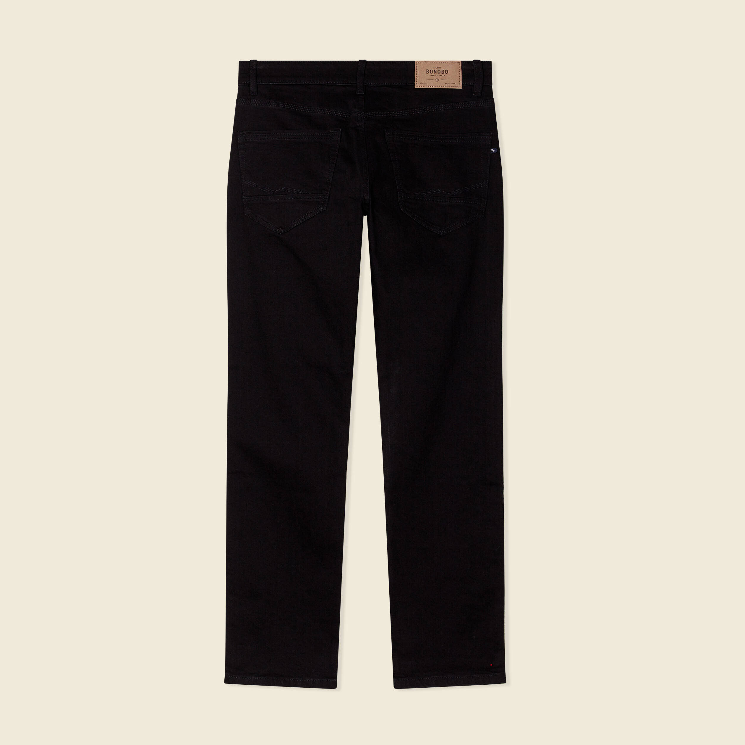 Jeans regular longueur 32 denim noir homme