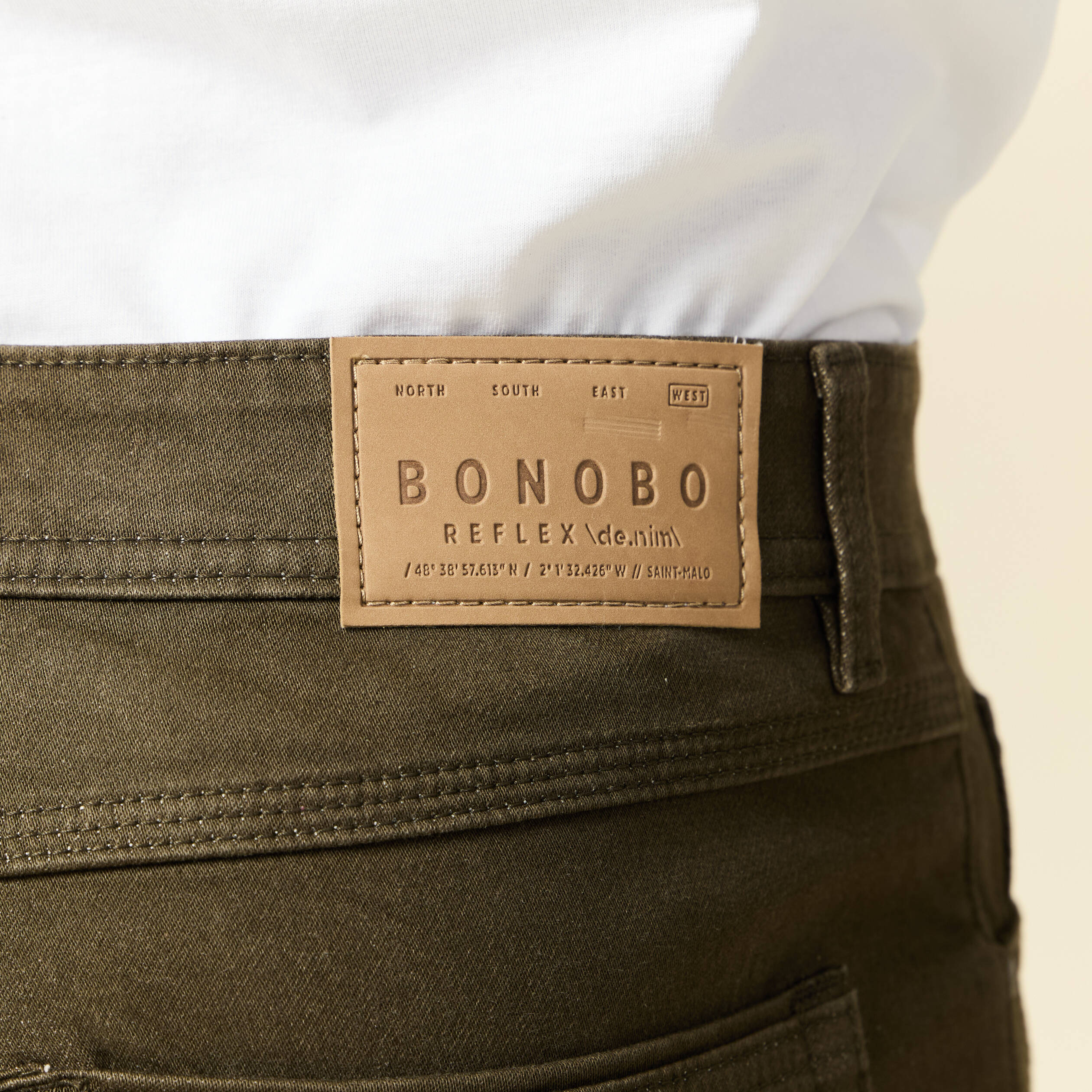 Jeans clearance brun homme