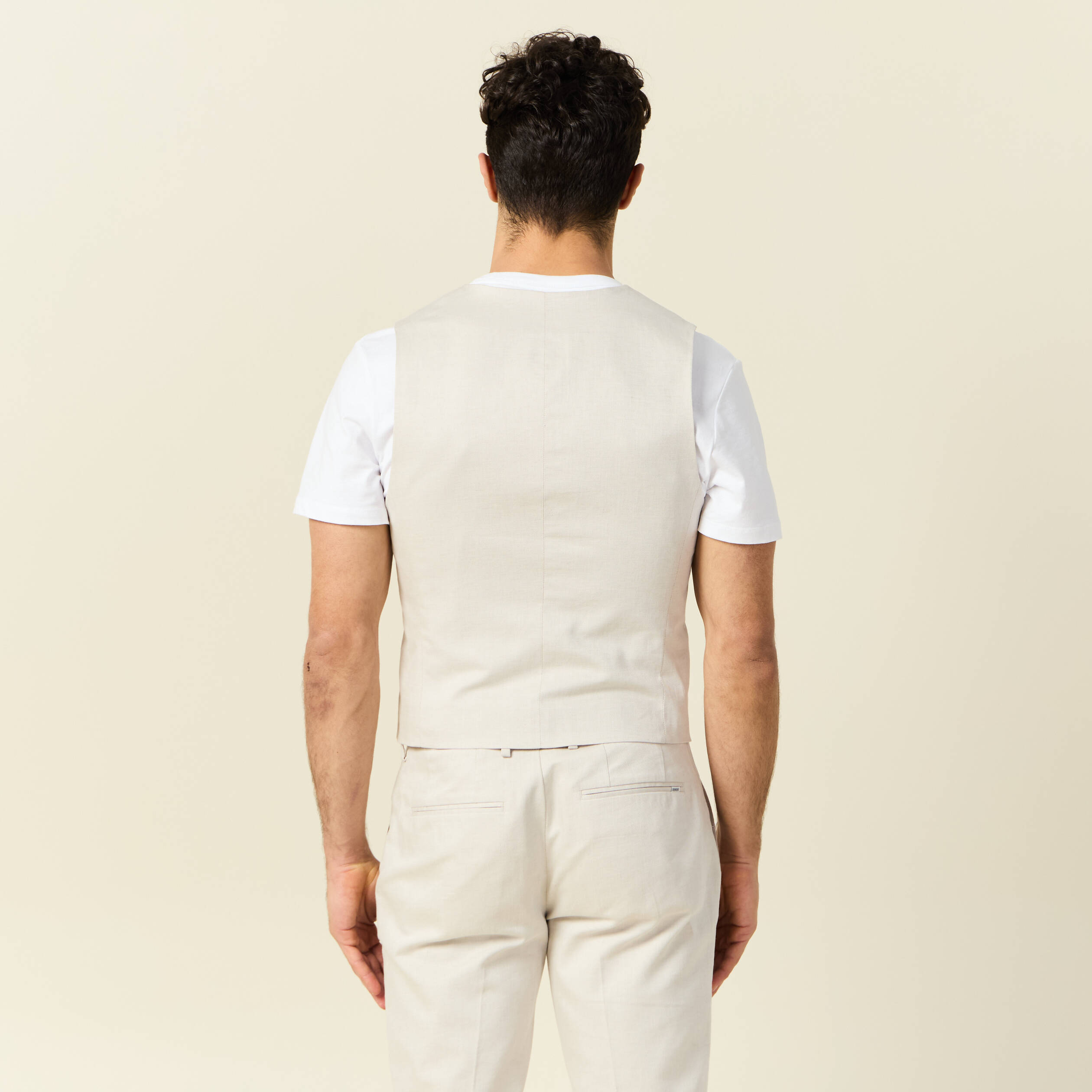 veston sans manches sable homme Veston sans manches sable homme