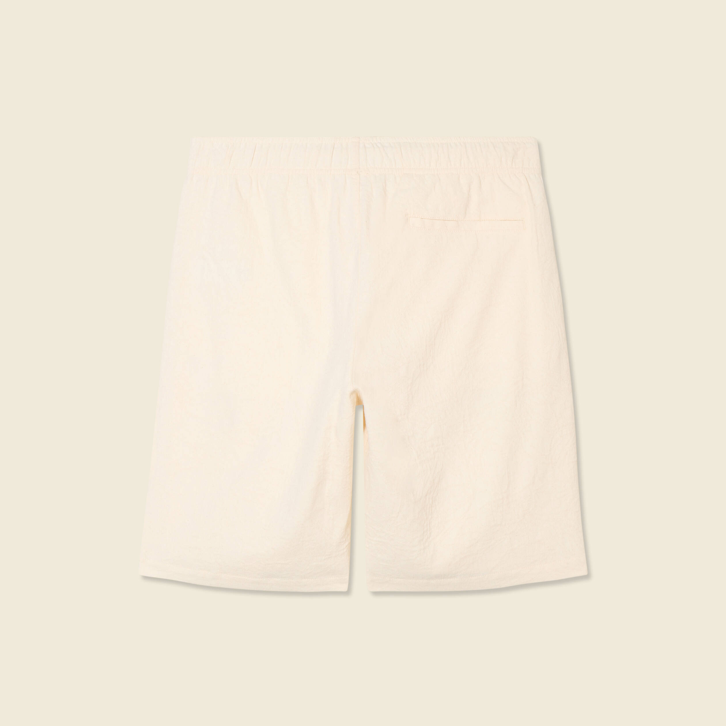 bermuda droit a coulisse ecru homme Bermuda droit à coulisse ecru homme