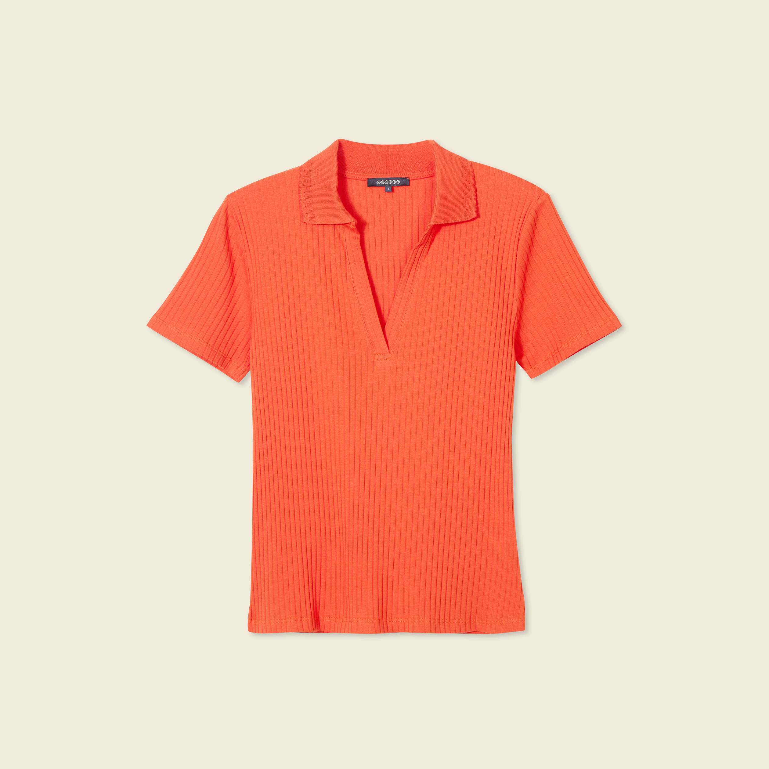 polo manches courtes orange femme Polo manches courtes orange femme