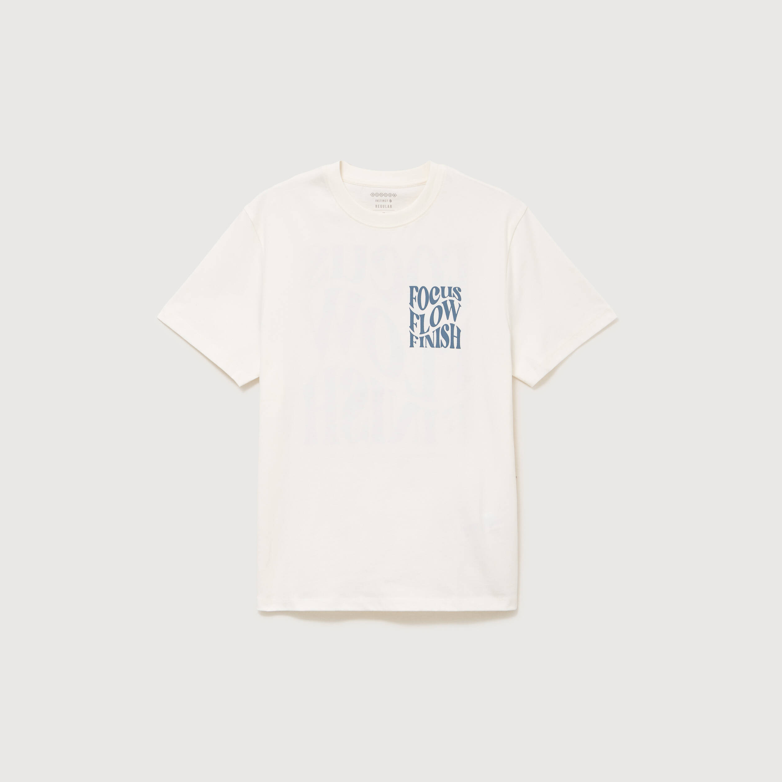 T-shirt en coton ecru homme