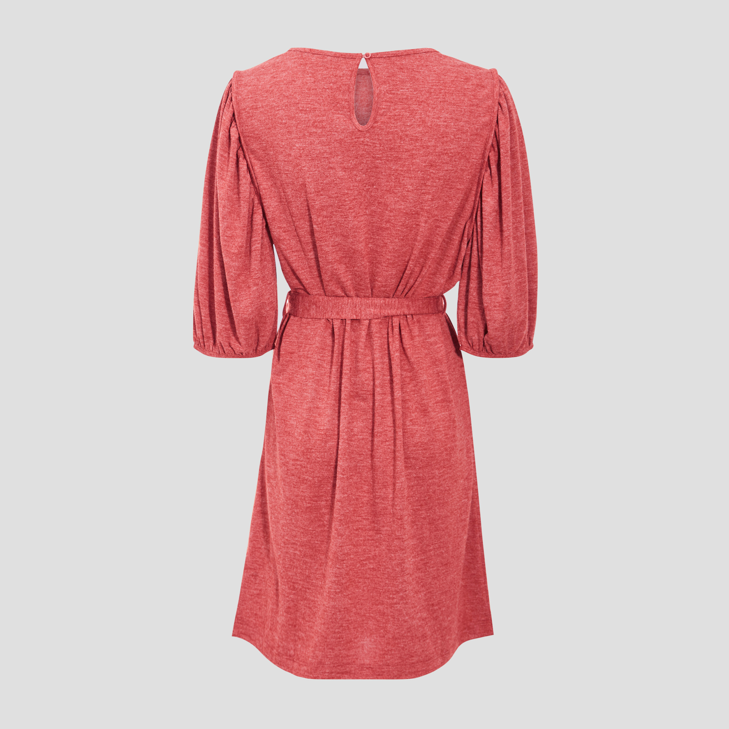 robe droite ceinturee orange fonce femme Robe droite ceinturée orange foncé femme