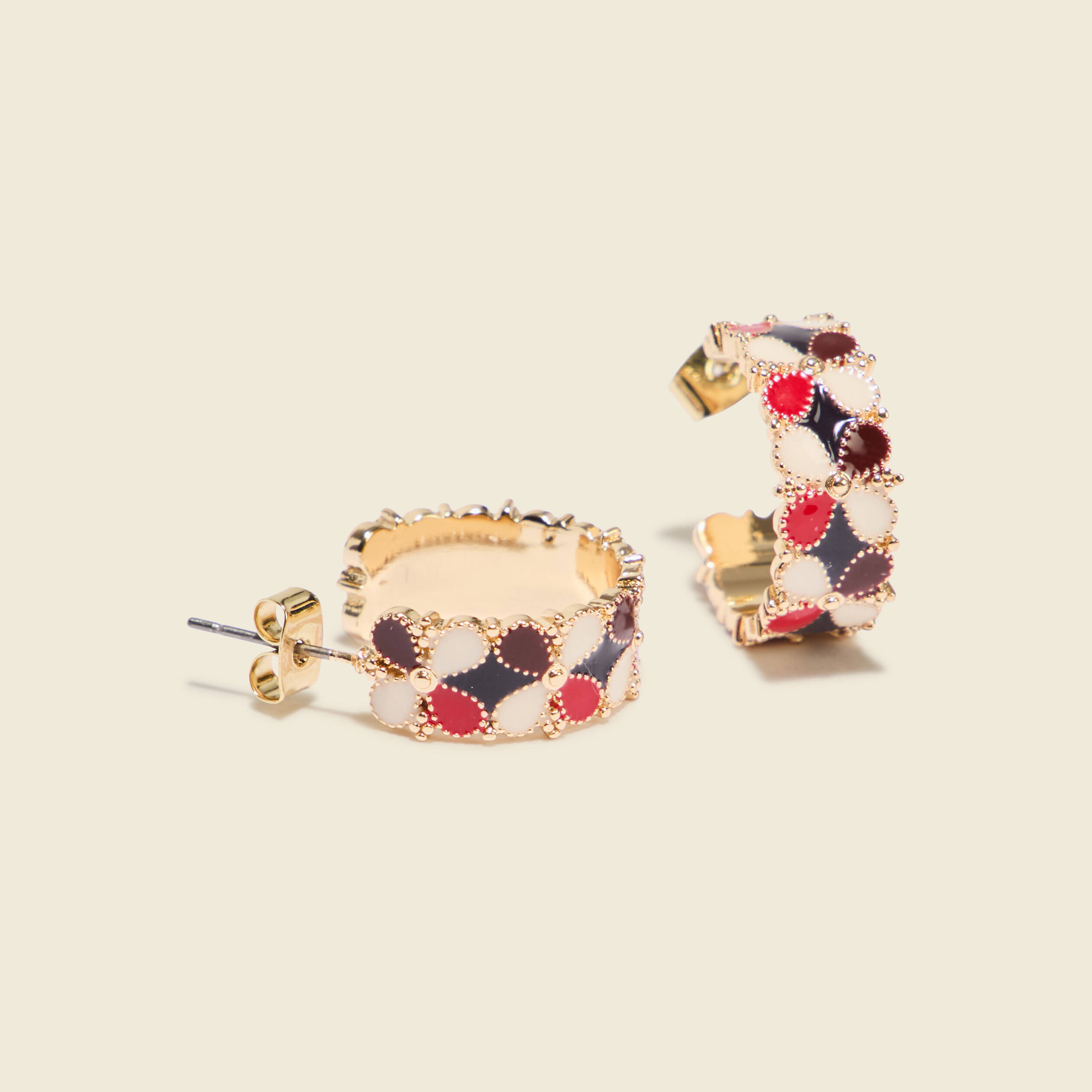 boucles doreilles multicolore femme Boucles d'oreilles multicolore femme