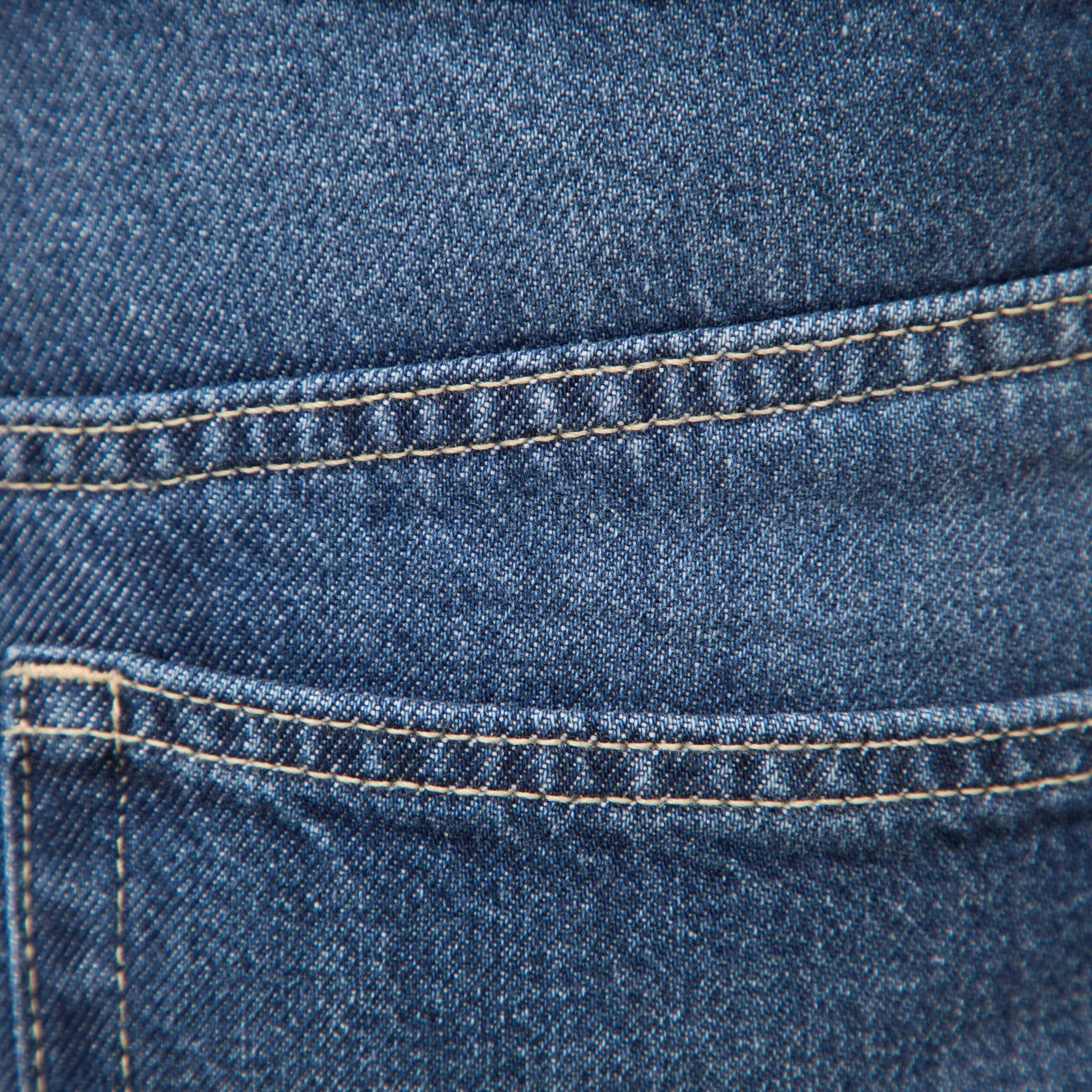 Jeans barrel 7/8&egrave;me taille standard denim brut clean femme