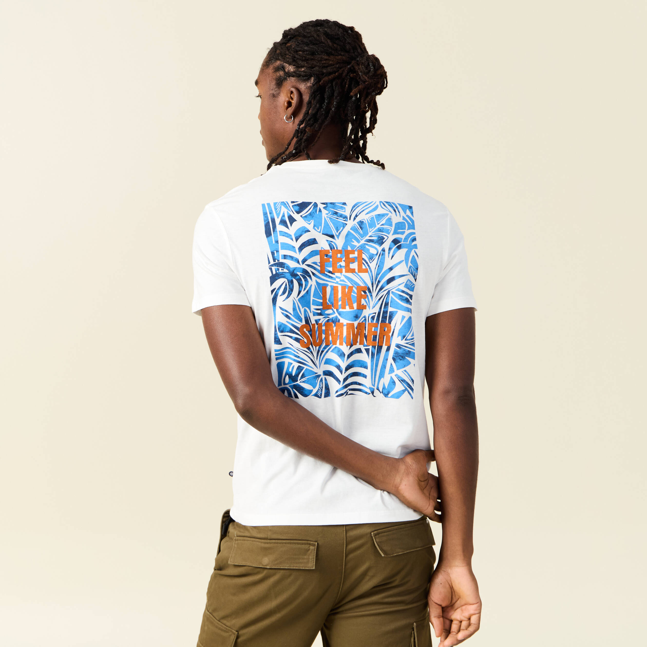 t shirt manches courtes ecru homme T-shirt manches courtes ecru homme