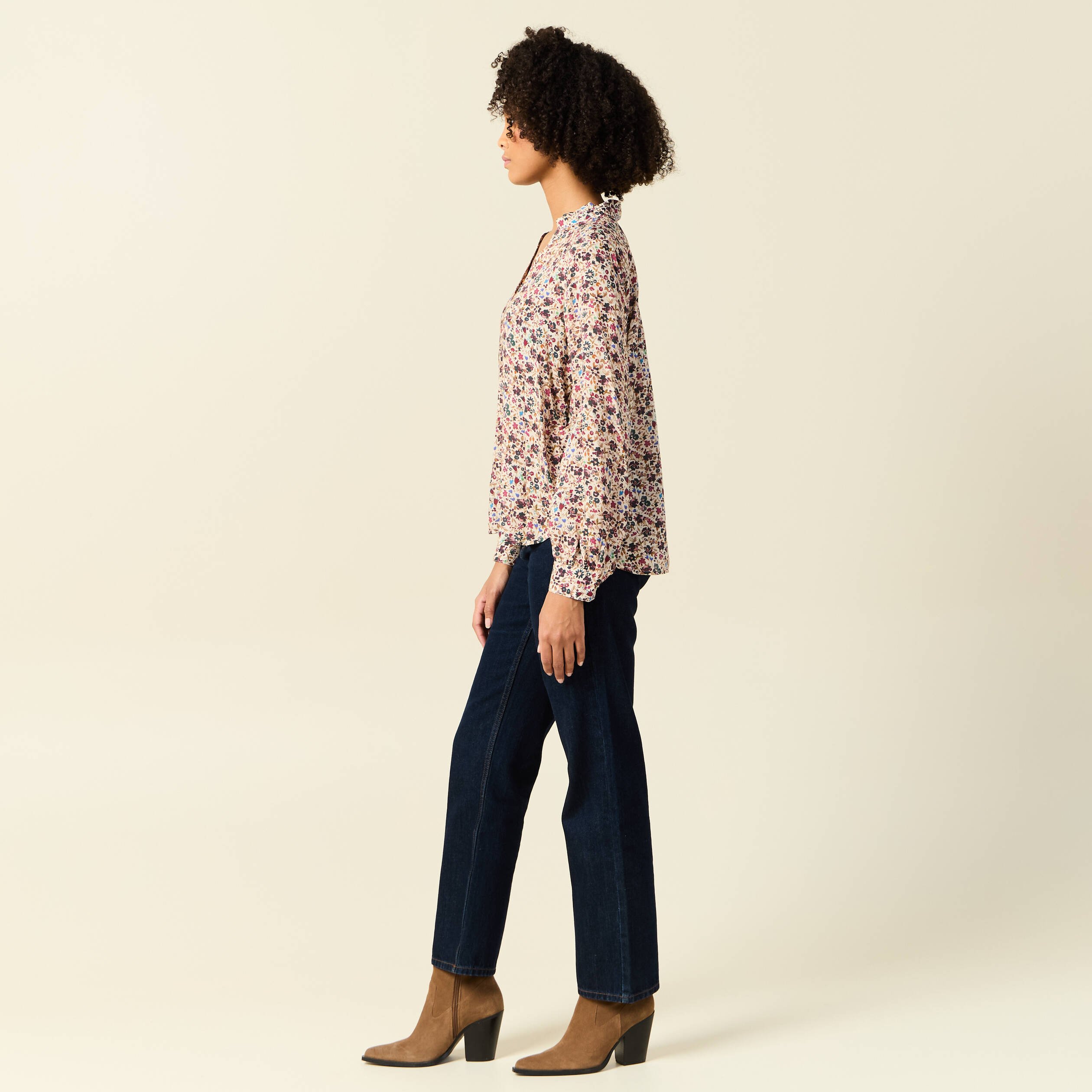 blouse manches longues creme femme Blouse manches longues creme femme