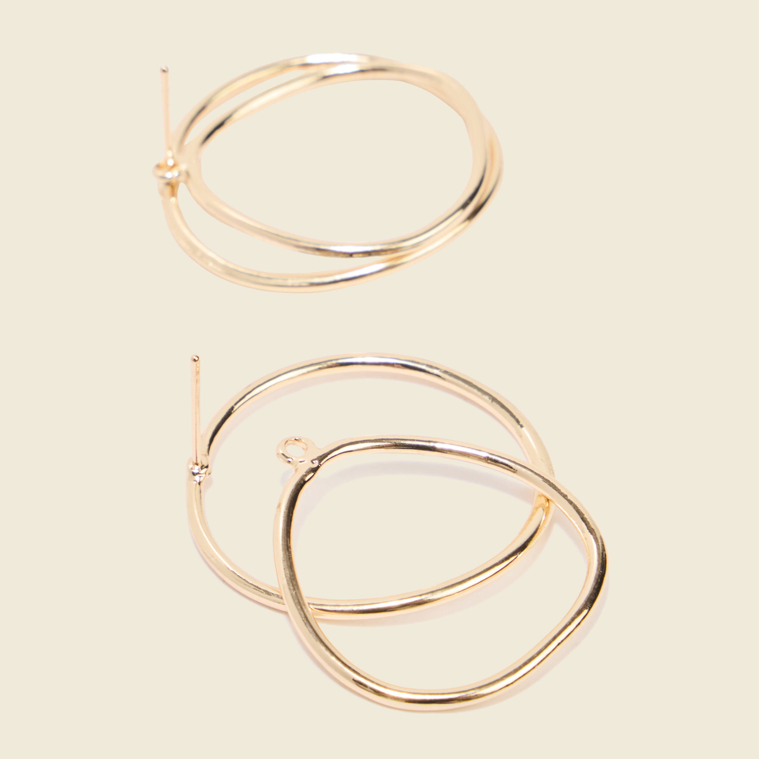 Boucles d'oreilles couleur or femme