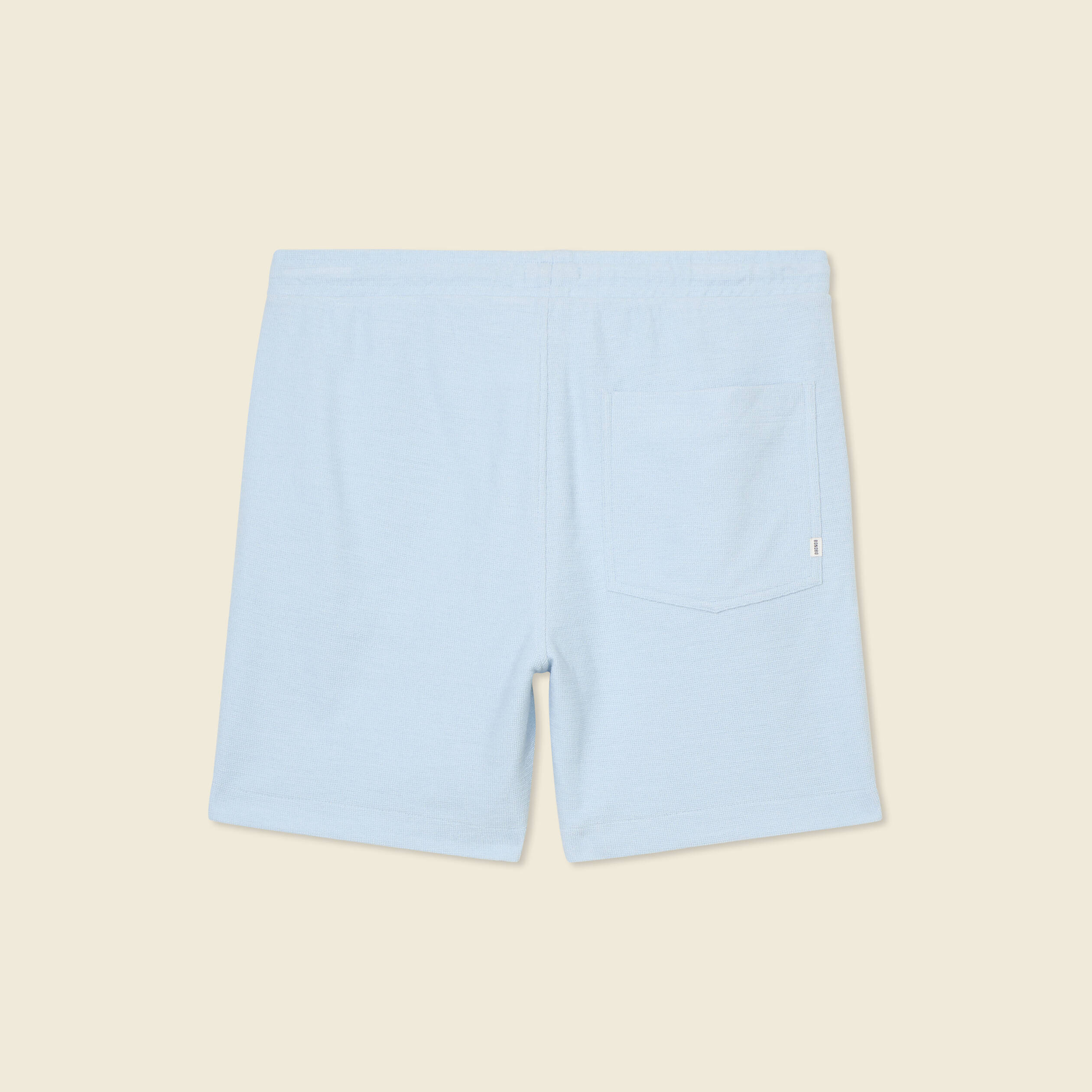Short droit avec cordon bleu ciel homme
