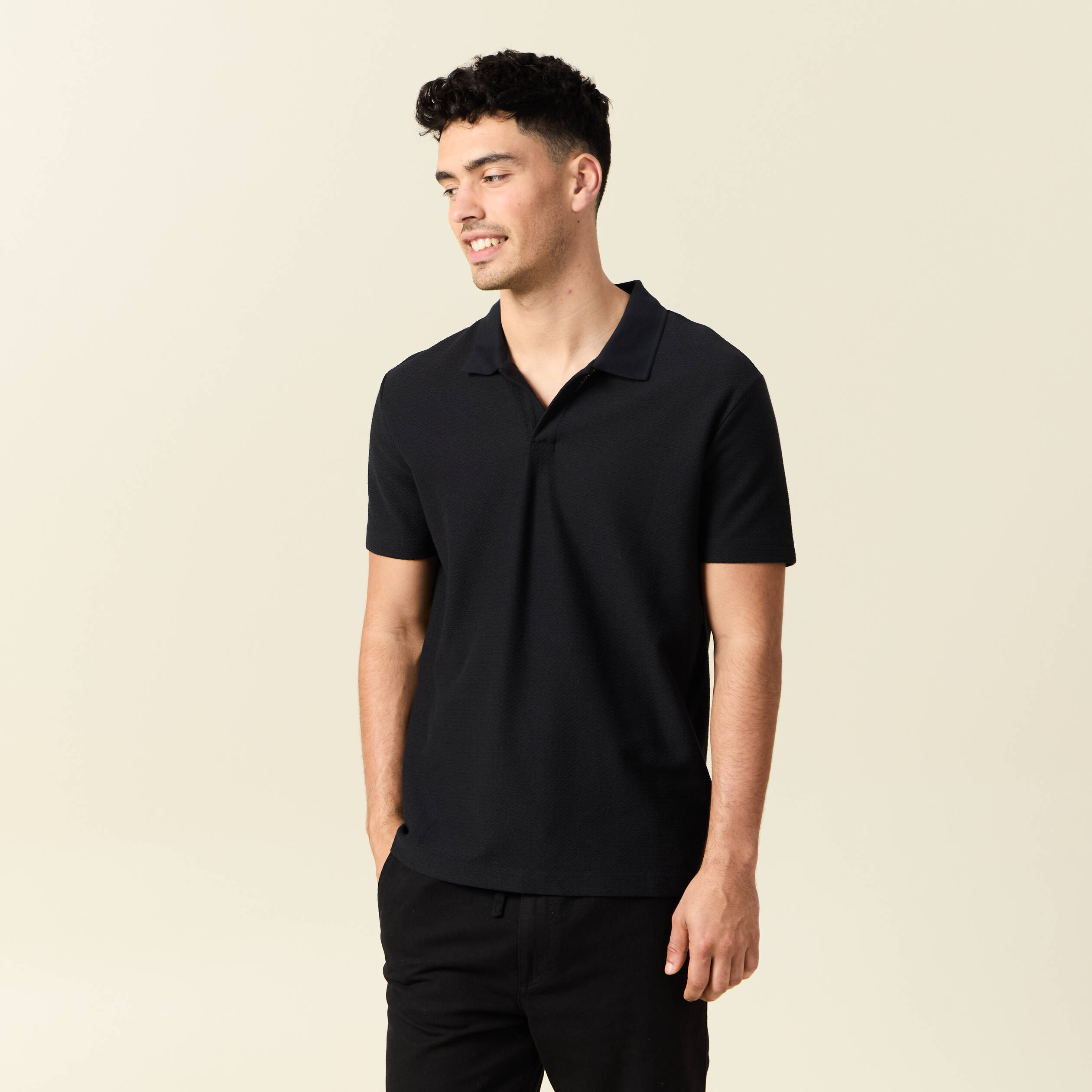 polo manches courtes noir homme Polo manches courtes noir homme