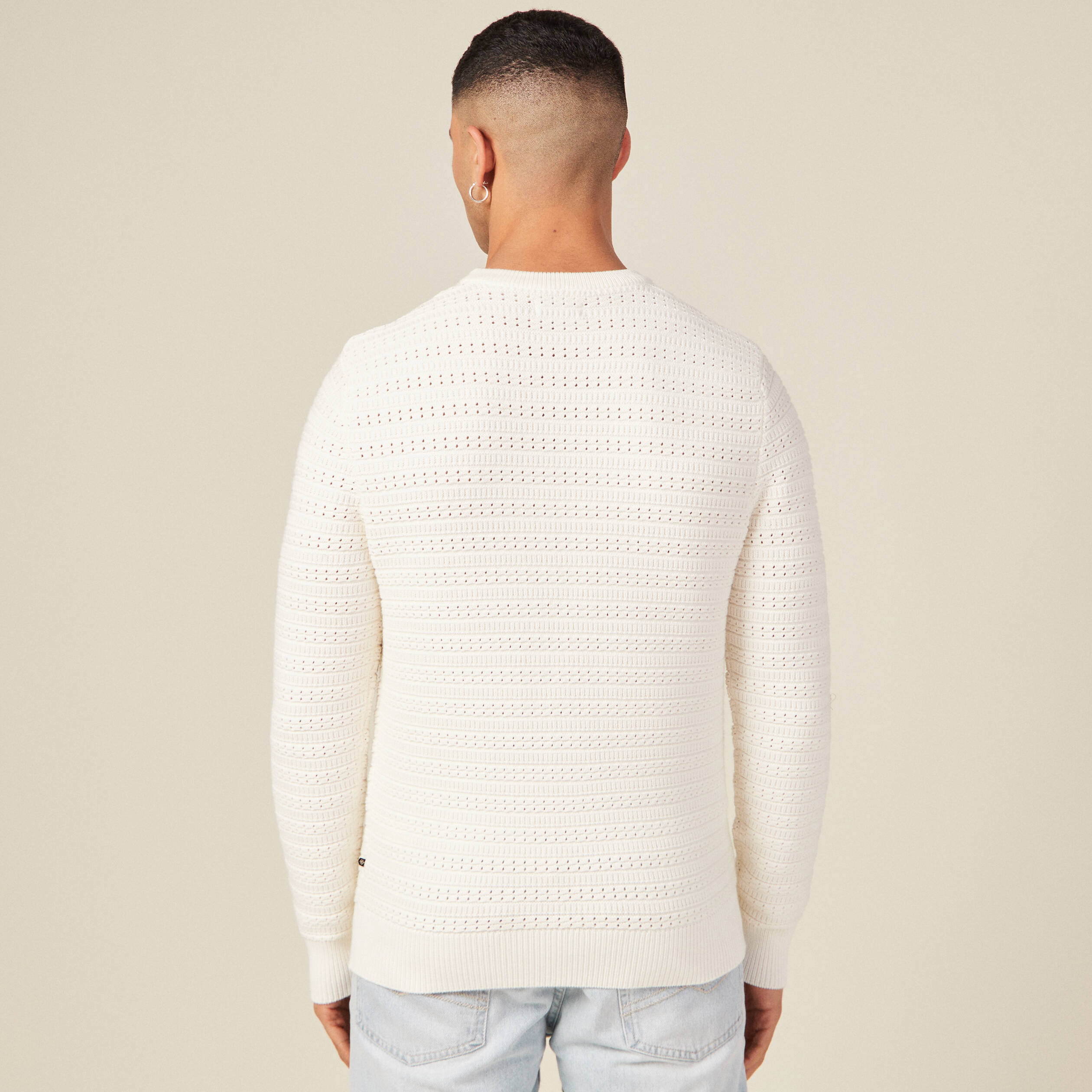 pull eco responsable ecru homme Pull éco-responsable ecru homme