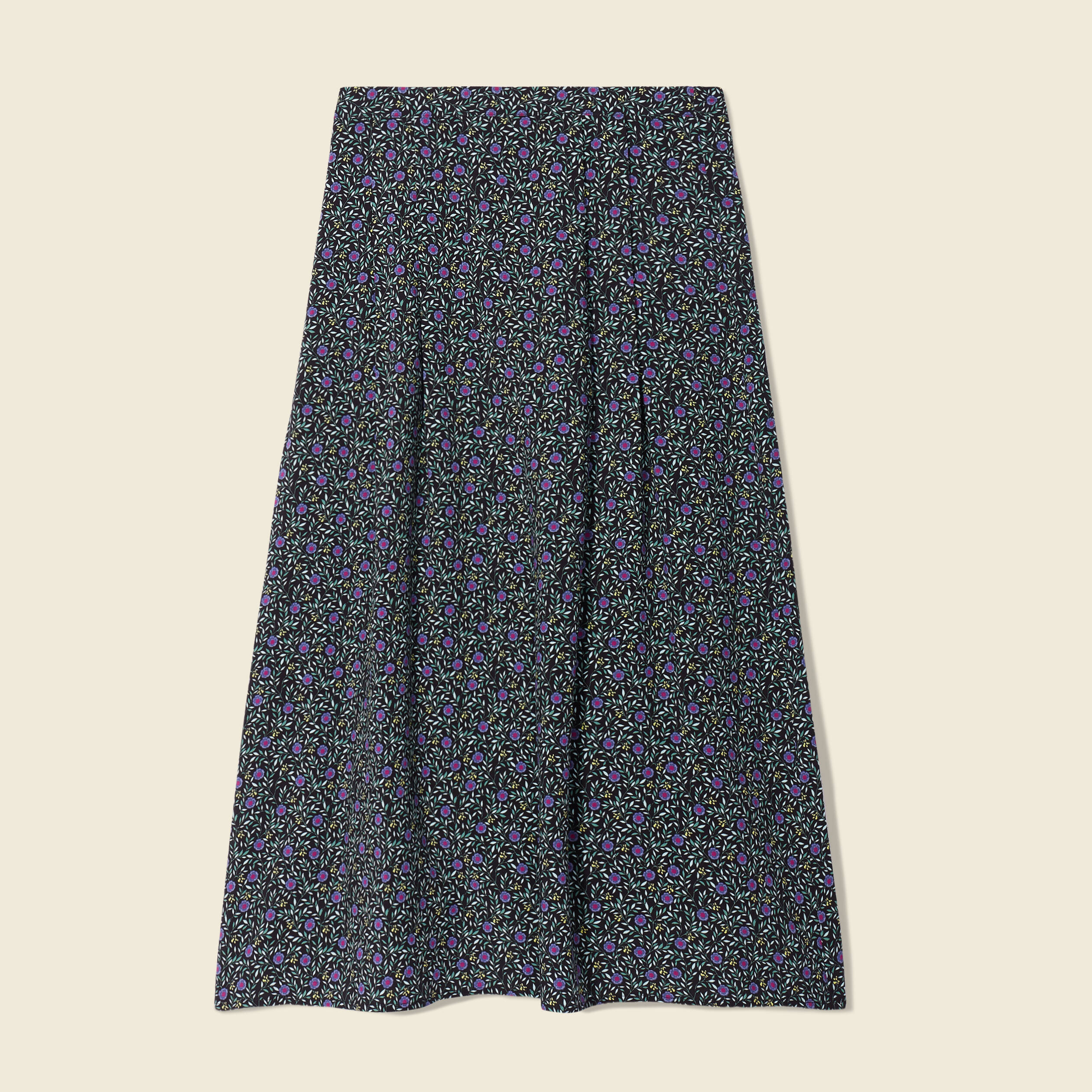 jupe longue evasee noir femme Jupe longue évasée noir femme