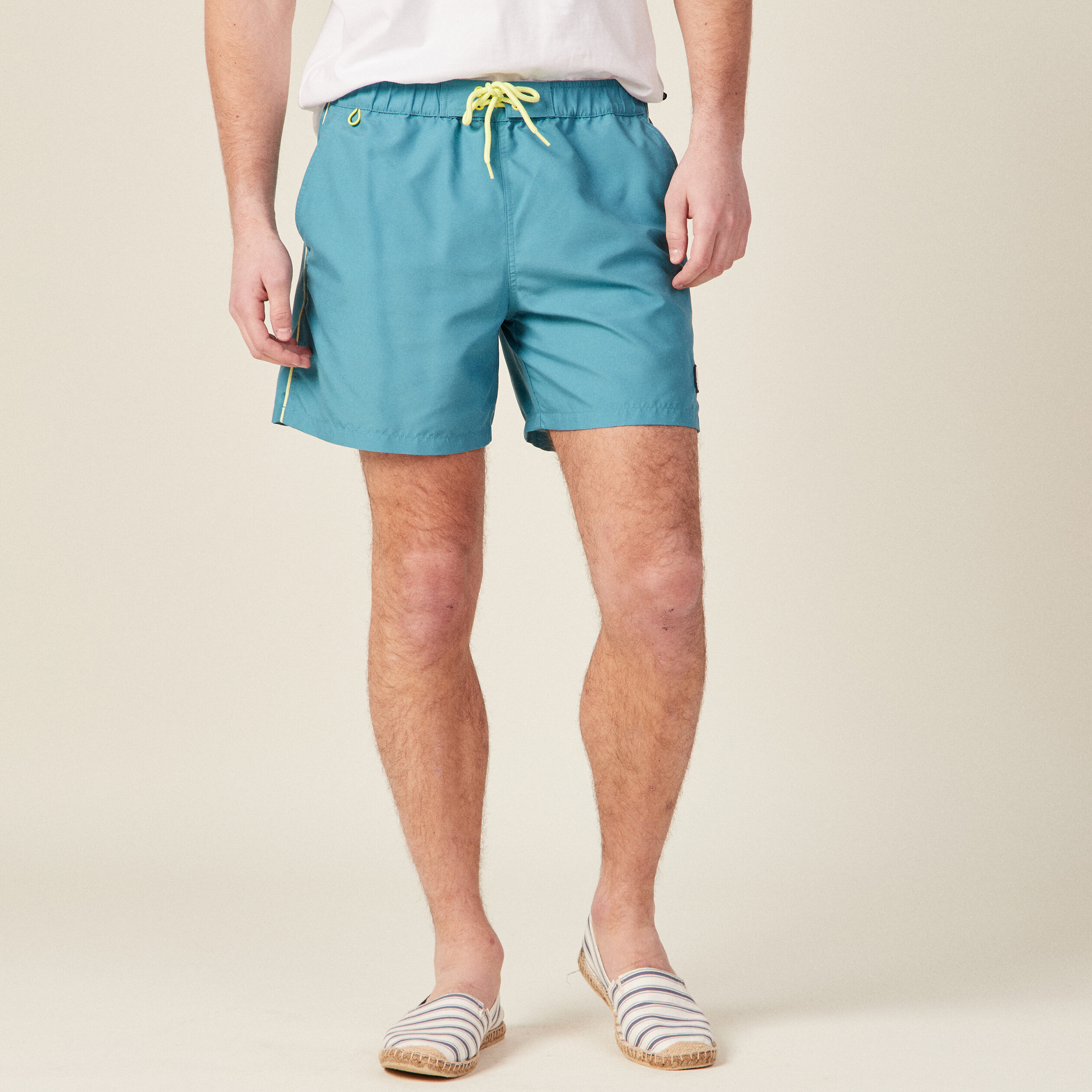 short de bain bleu petrole homme Short de bain bleu pétrole homme