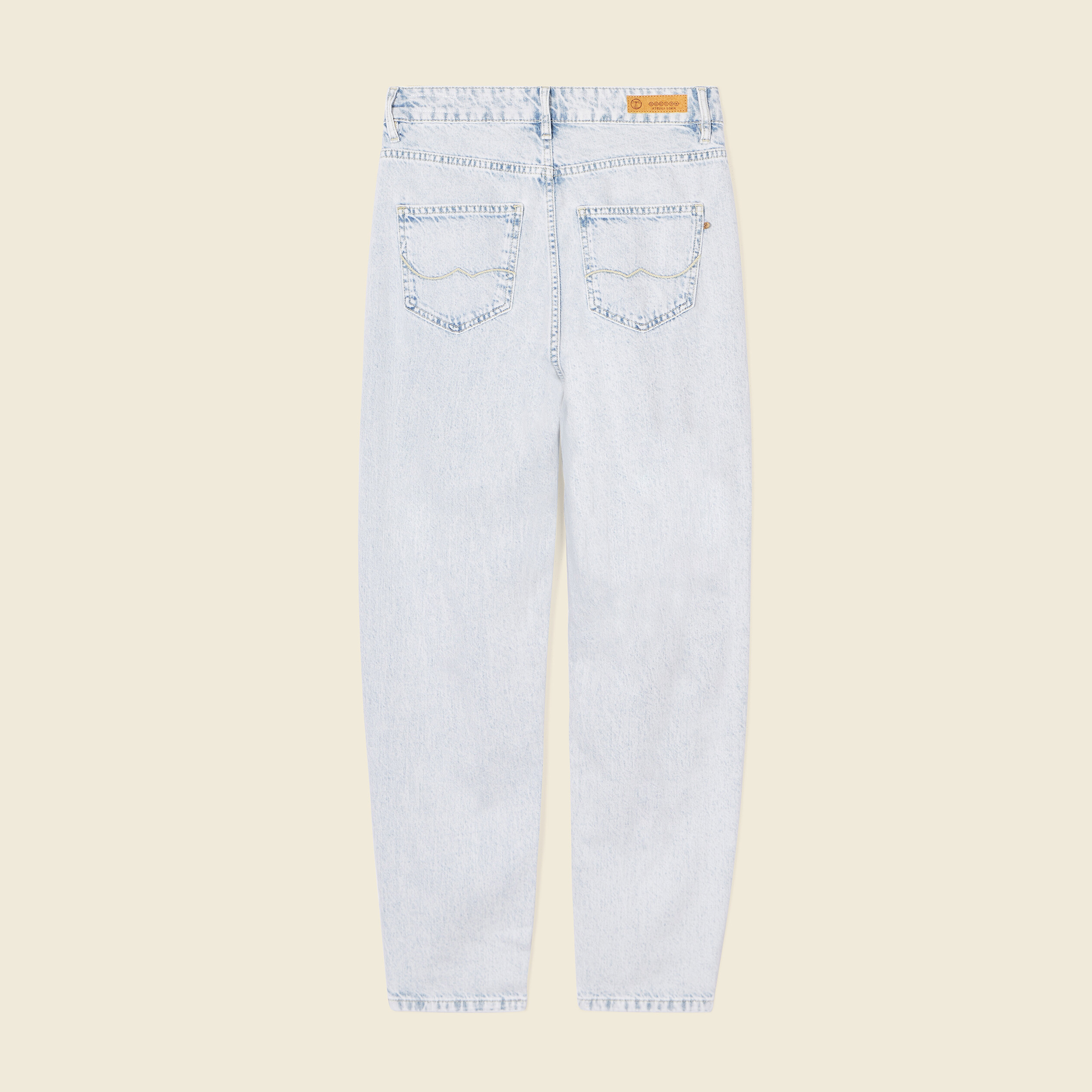 jeans slouchy denim snow bleu femme Jeans slouchy denim snow bleu femme