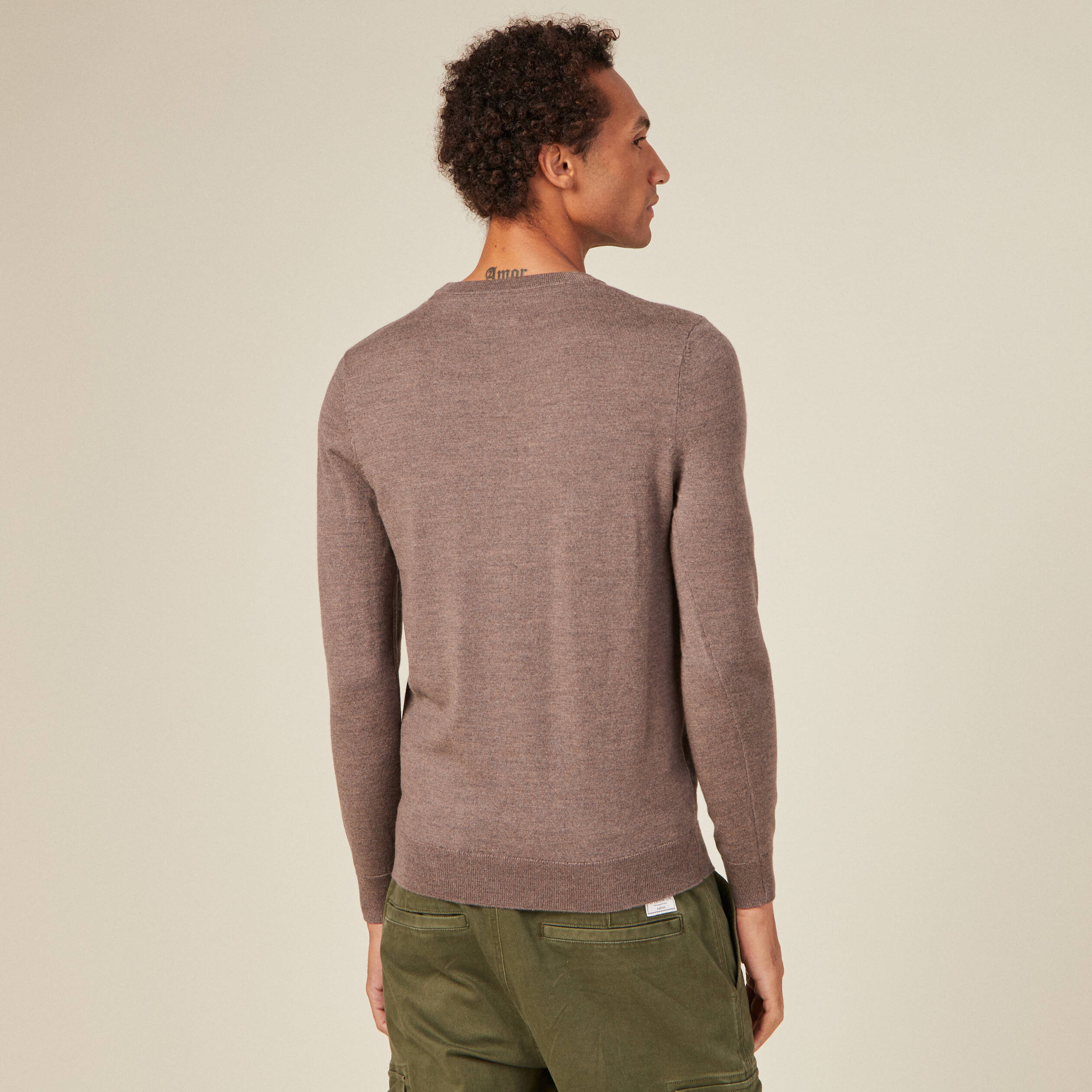 Pantalon En Flanelle De Laine Mérinos Pour Homme