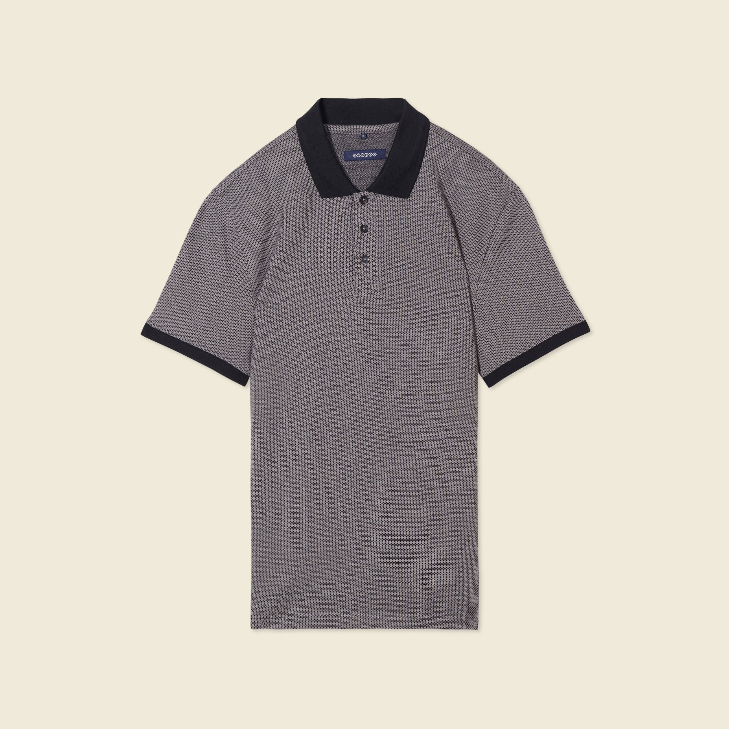 Polo manches courtes gris foncé homme