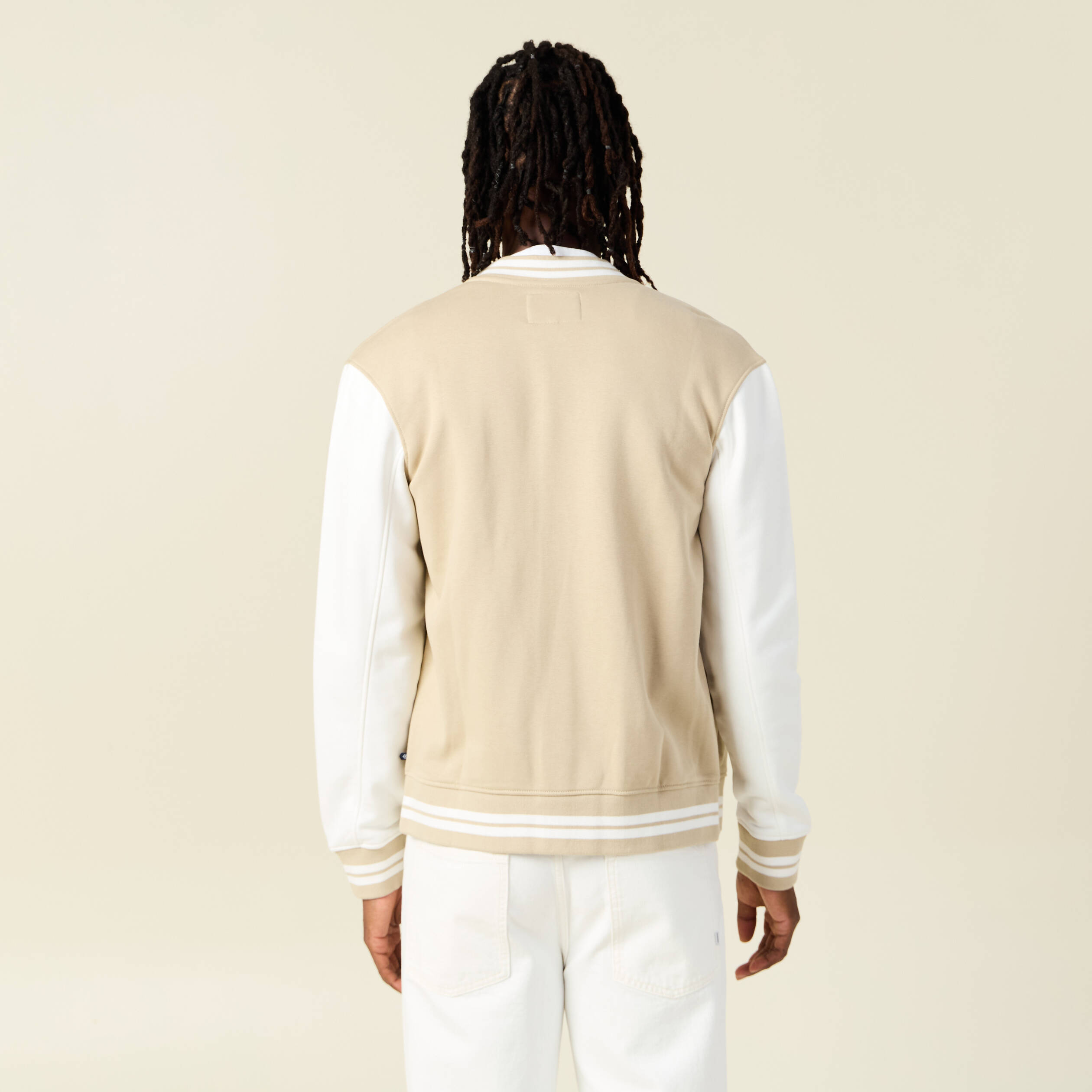 veste teddy eco responsable beige homme Veste teddy éco-responsable beige homme
