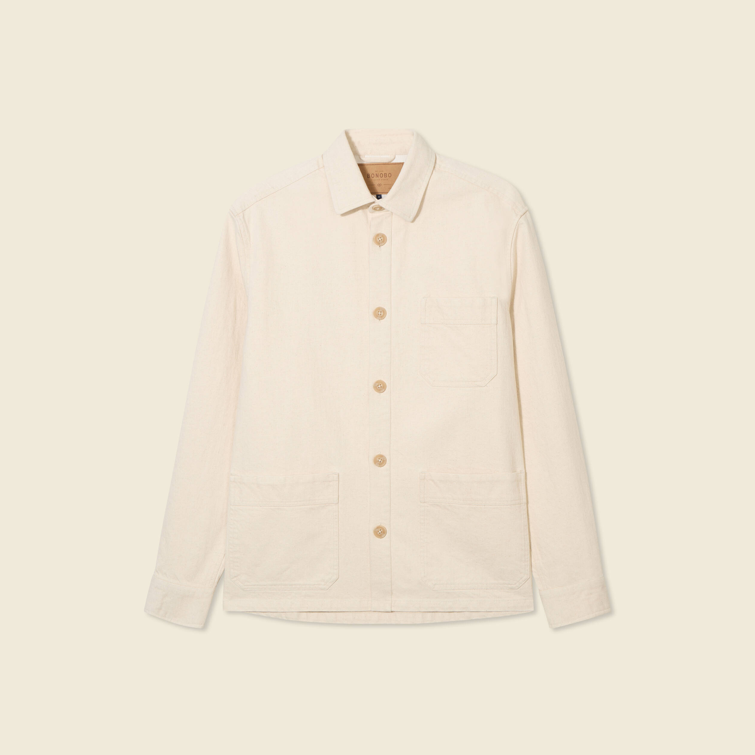 surchemise oversize ecru homme Surchemise oversize ecru homme