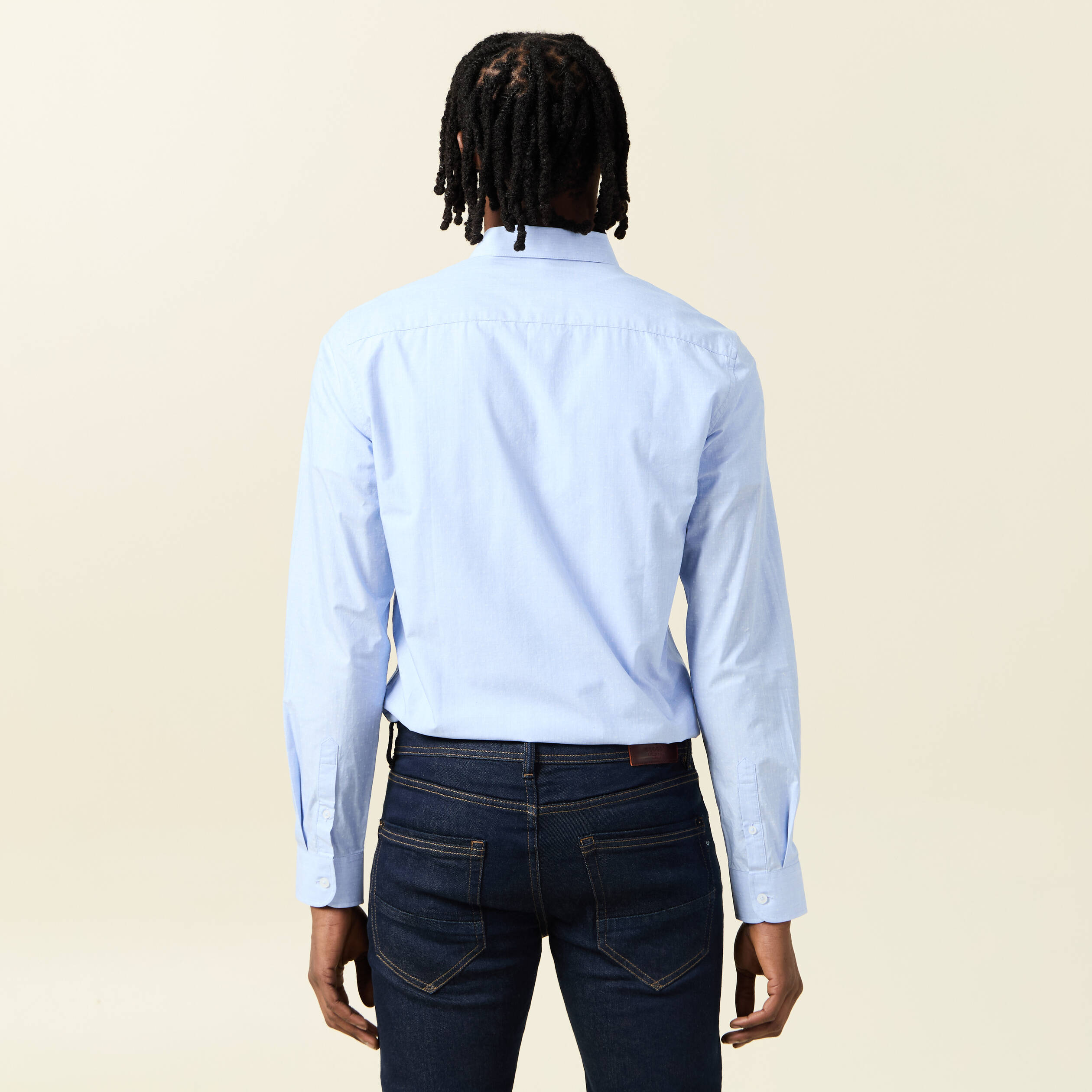 chemise manches longues bleu homme Chemise manches longues bleu homme