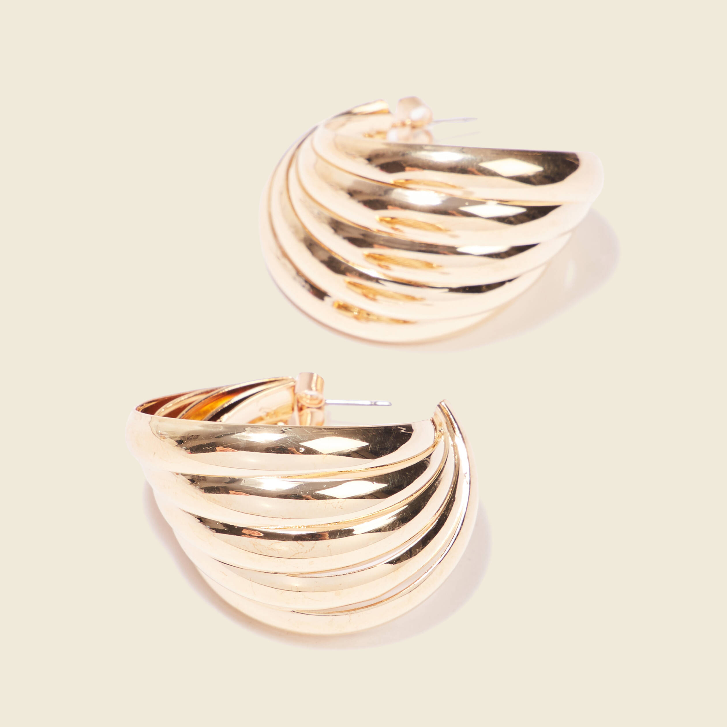 boucles doreilles creoles couleur or femme Boucles d'oreilles créoles couleur or femme