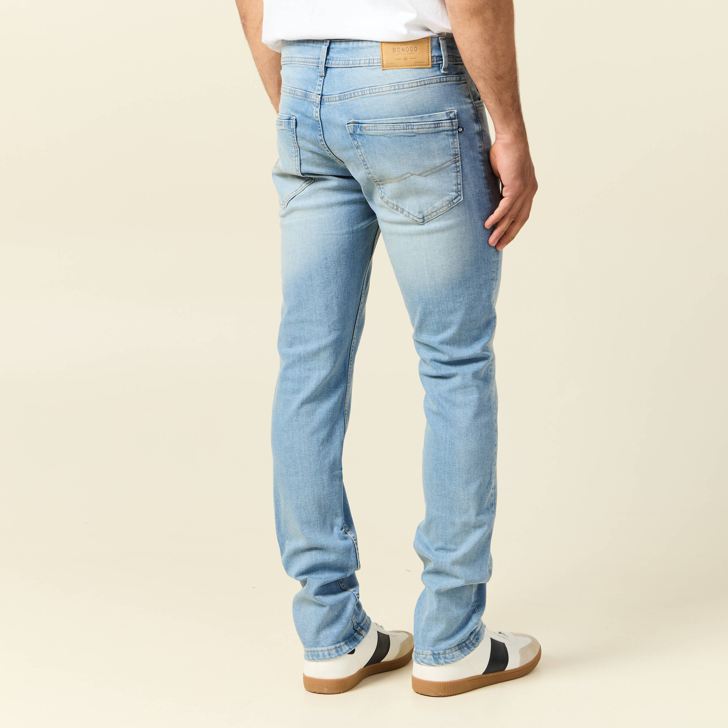 jeans slim denim used homme Jeans slim denim used homme