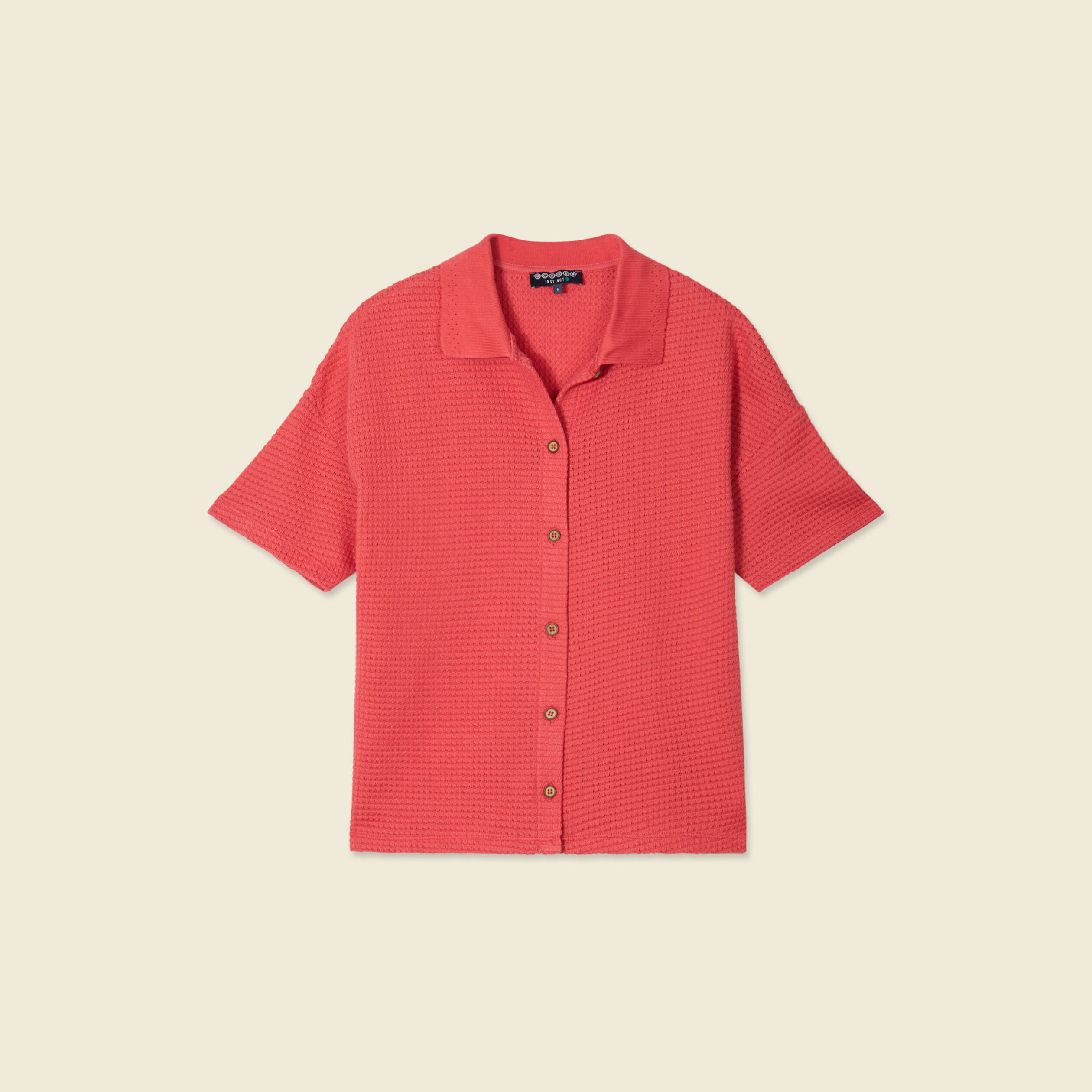 polo en maille rouge femme Polo en maille rouge femme