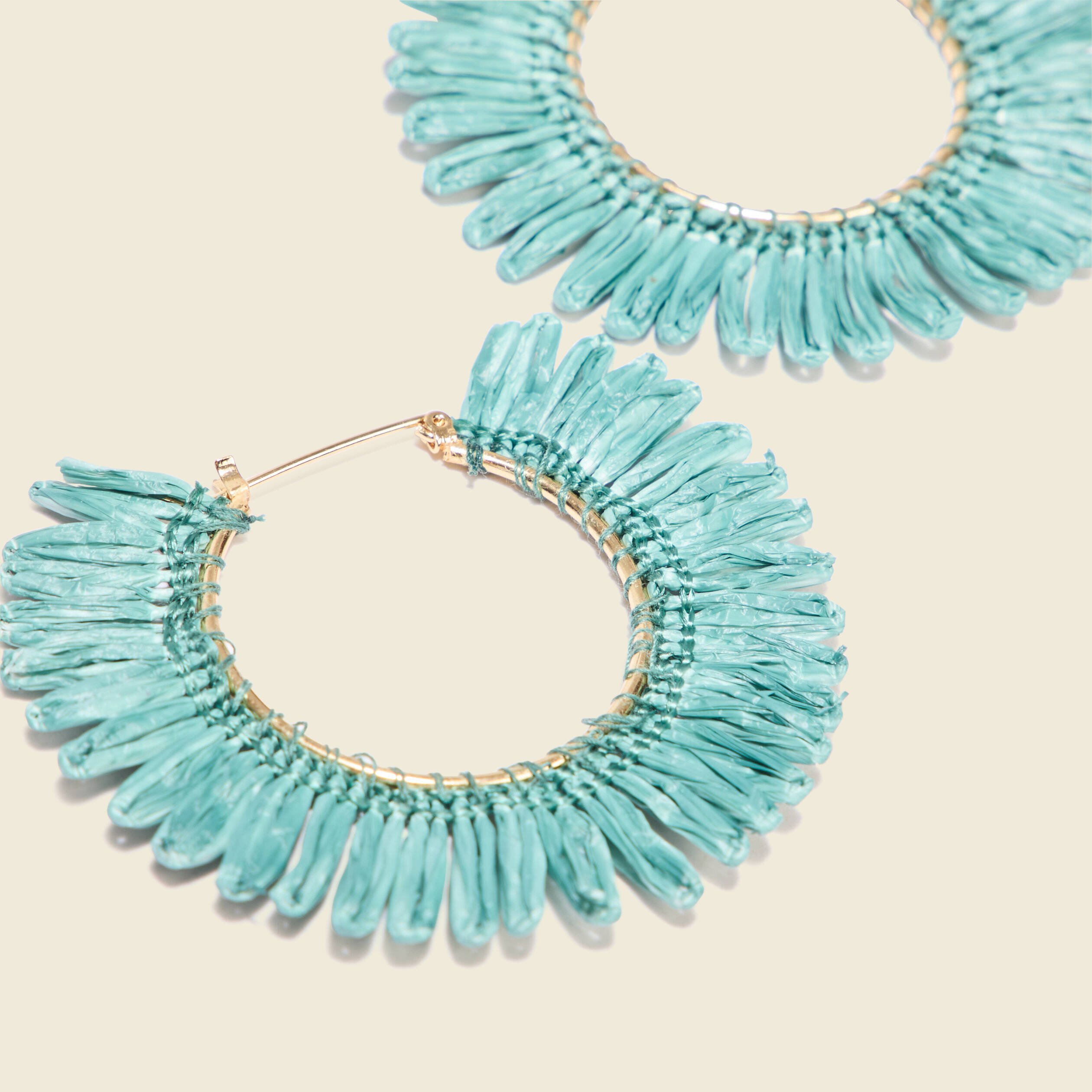 boucles doreilles creoles vert pastel femme Boucles d'oreilles créoles vert pastel femme