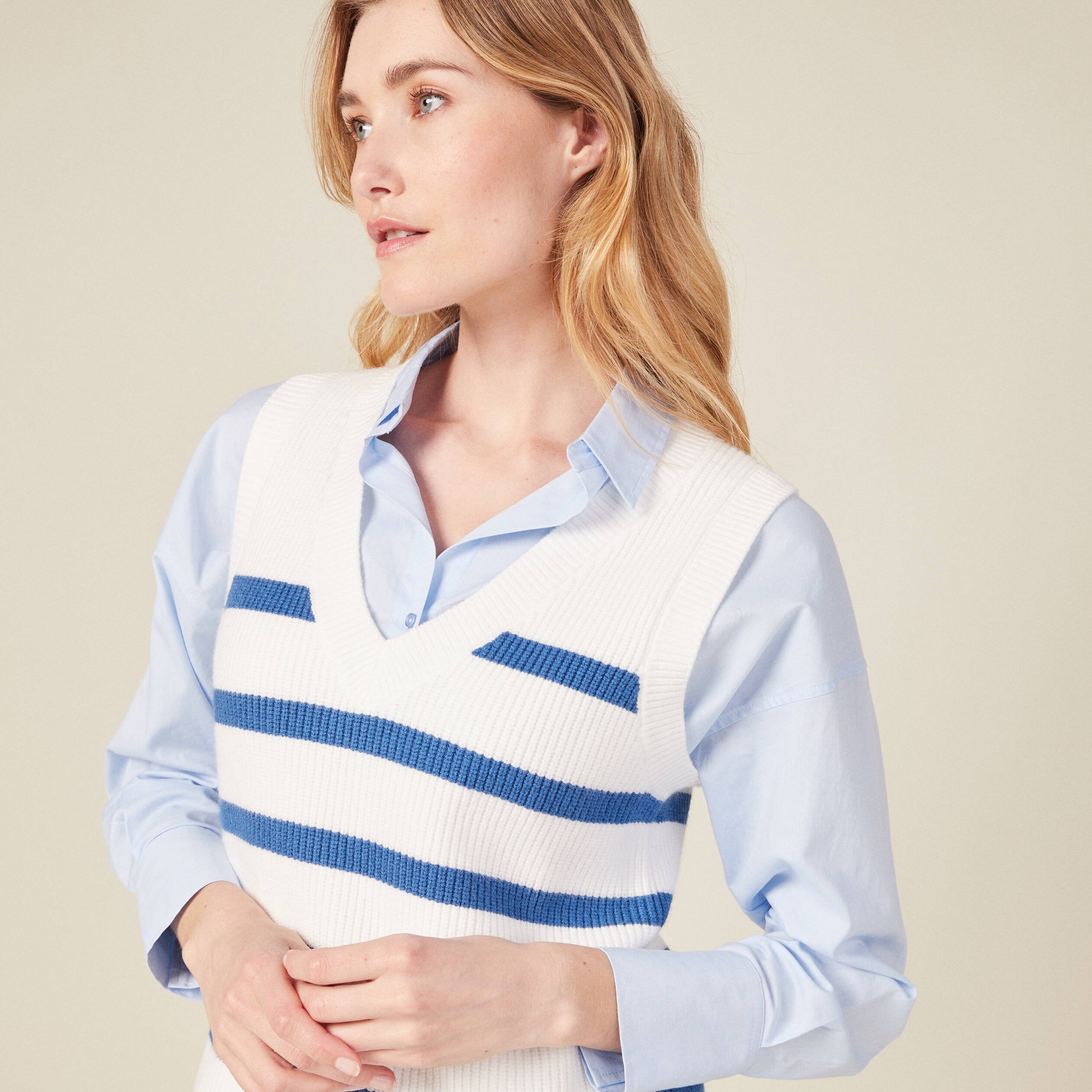 pull eco responsable ecru femme Pull éco-responsable ecru femme