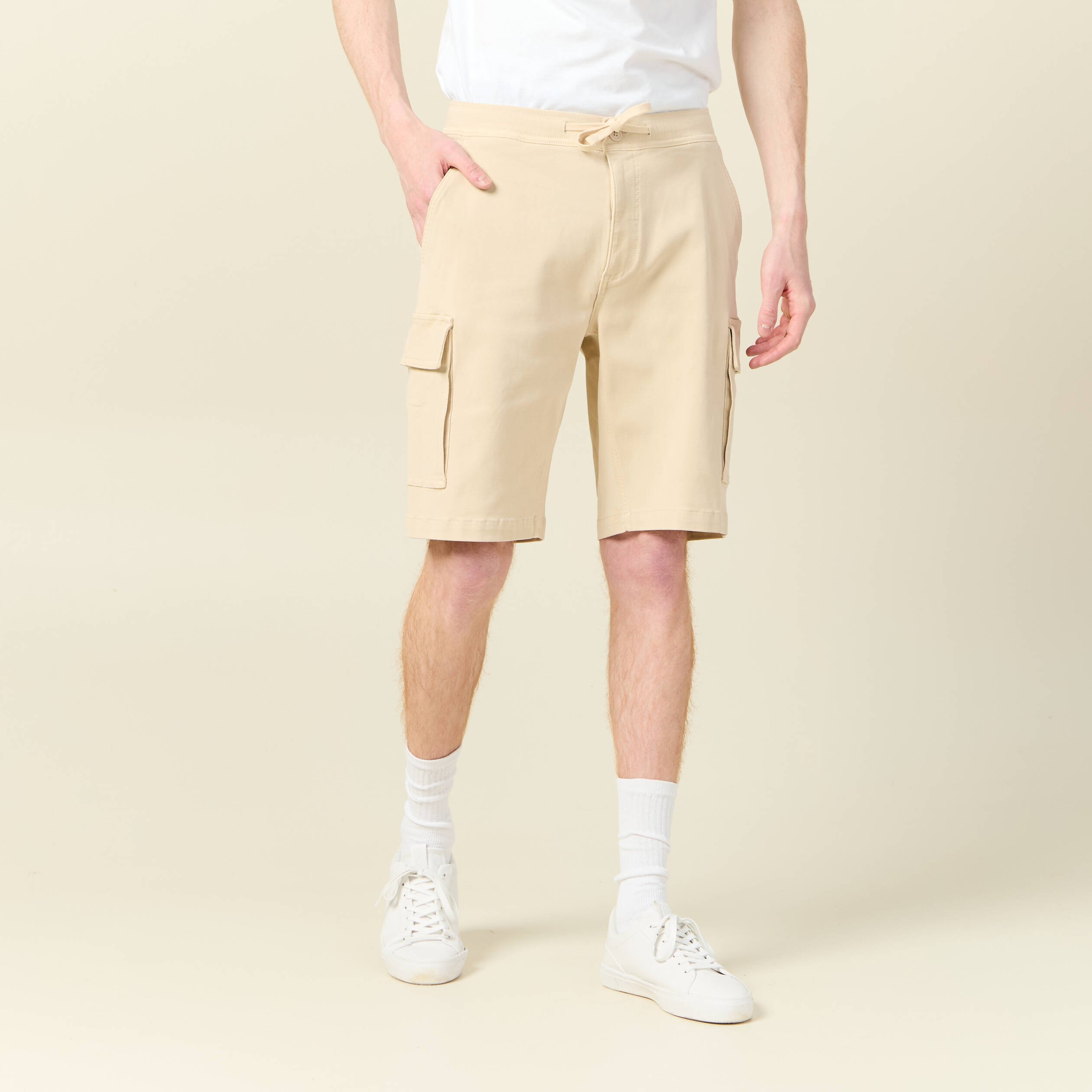 bermuda eco responsable beige homme Bermuda éco-responsable beige homme
