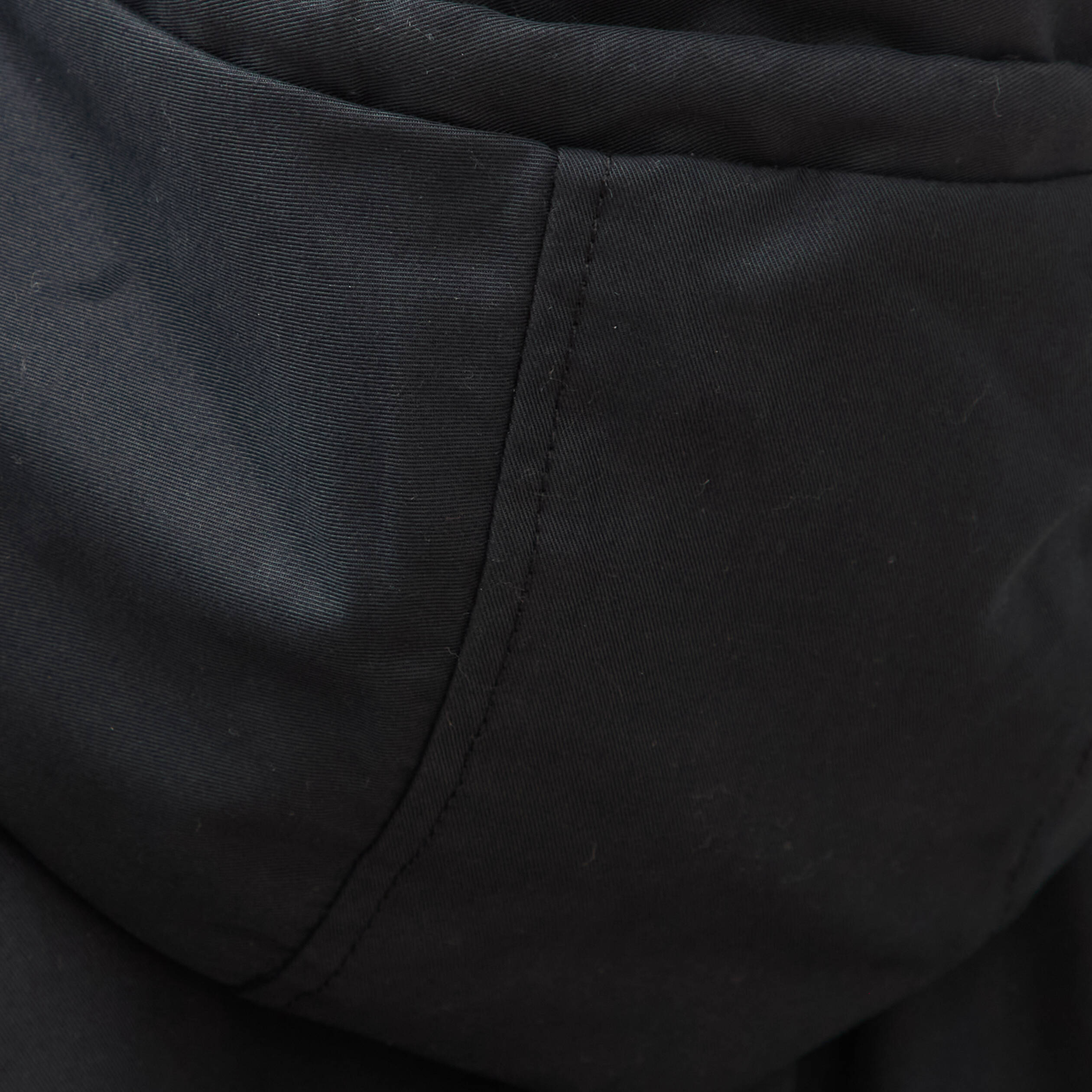 Parka oversize d&eacute;perlante &agrave; capuche noir femme