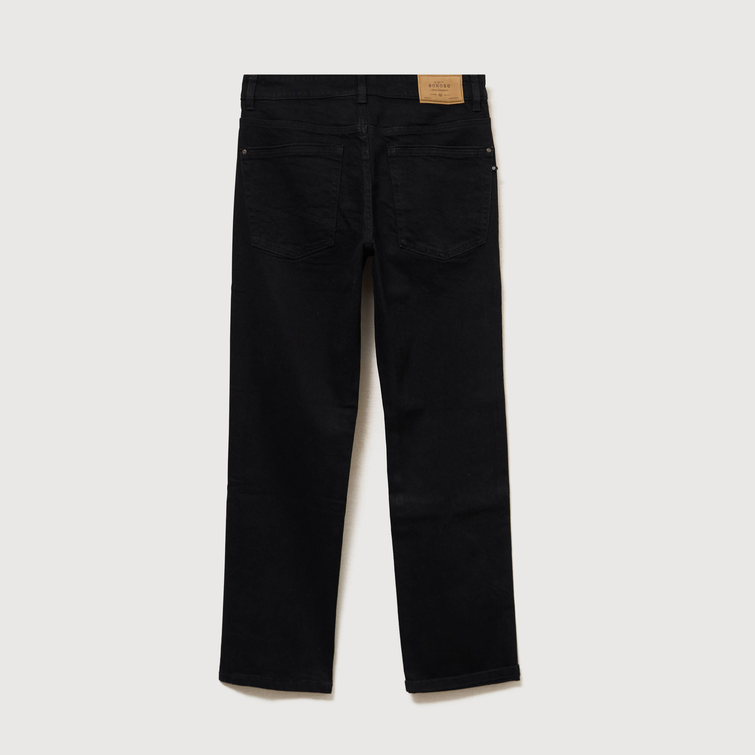 Jeans regular longueur 32 denim noir homme