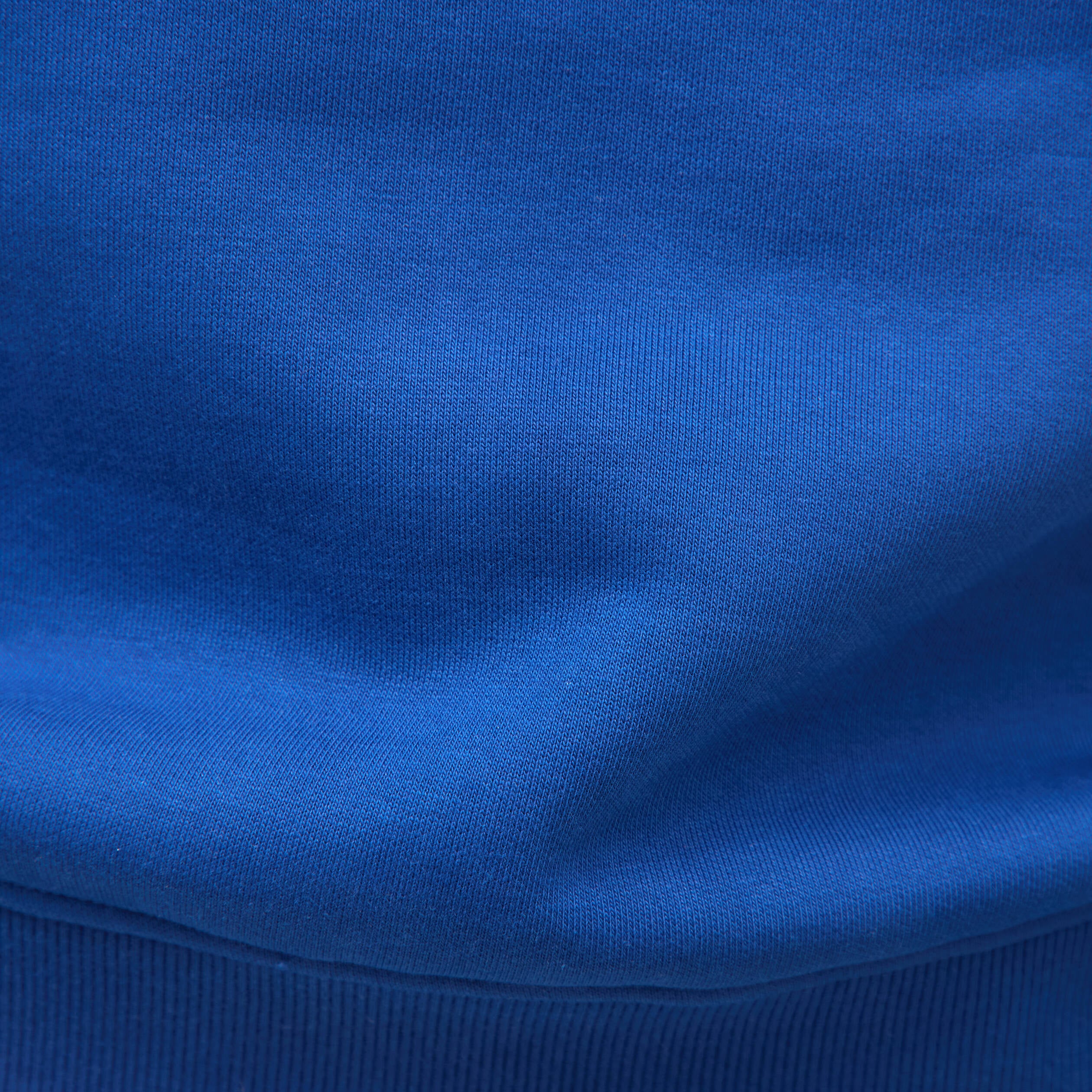 Sweat droit col rond manches longues bleu electrique homme