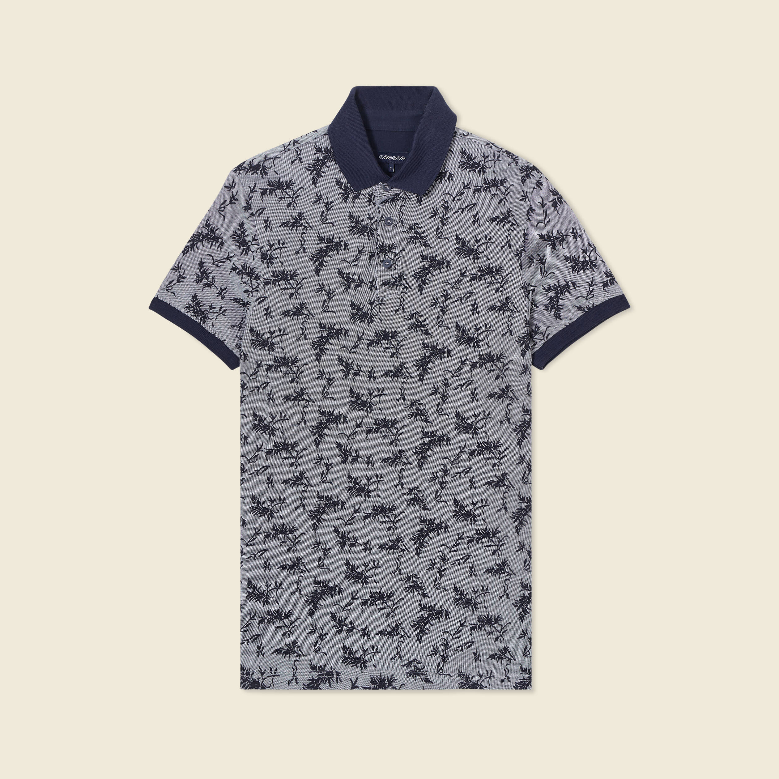 Polo manches courtes bleu foncé homme