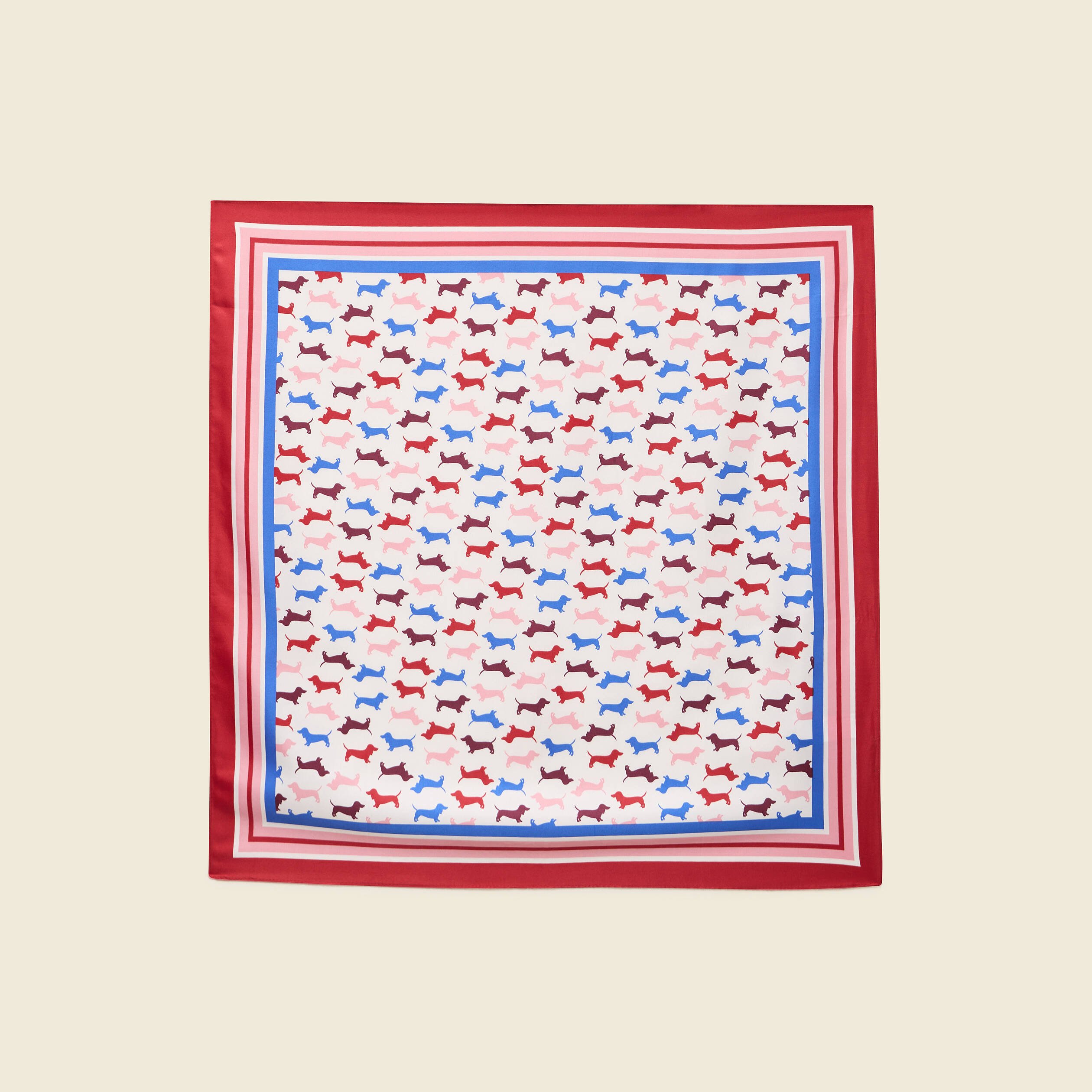 Foulard satiné multicolore femme