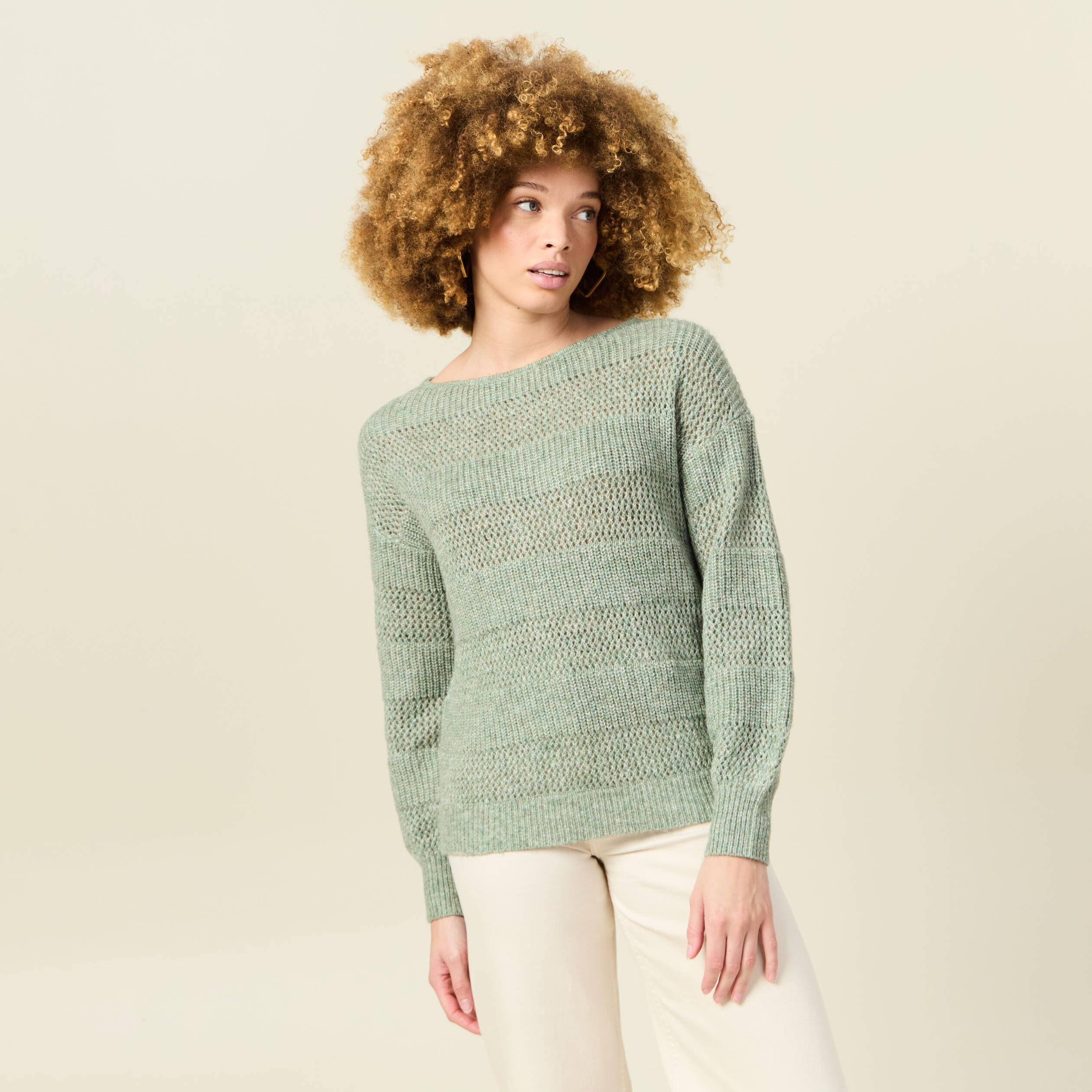 pull manches longues vert kaki femme Pull manches longues vert kaki femme