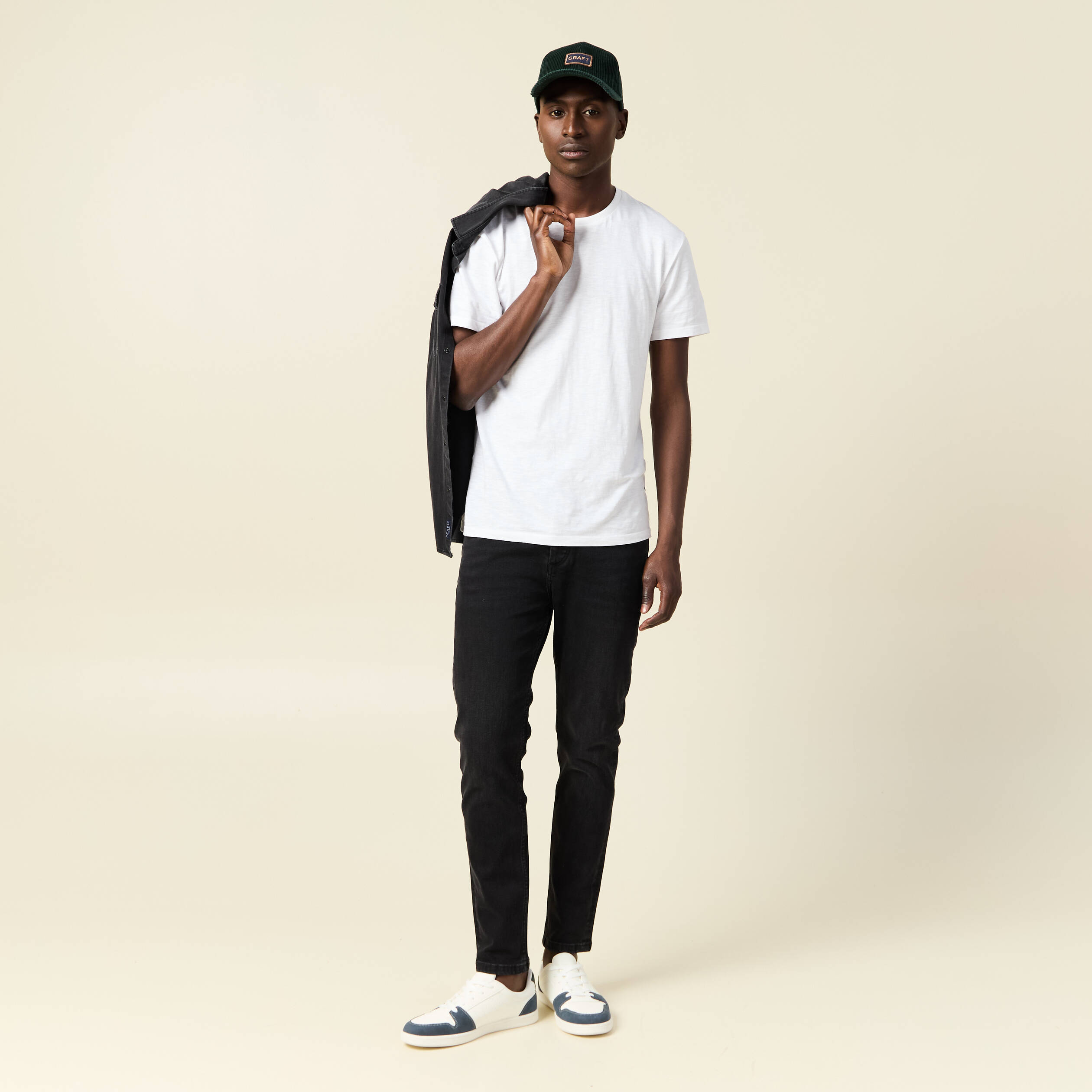 jeans skinny tapered denim noir homme Jeans skinny tapered denim noir homme